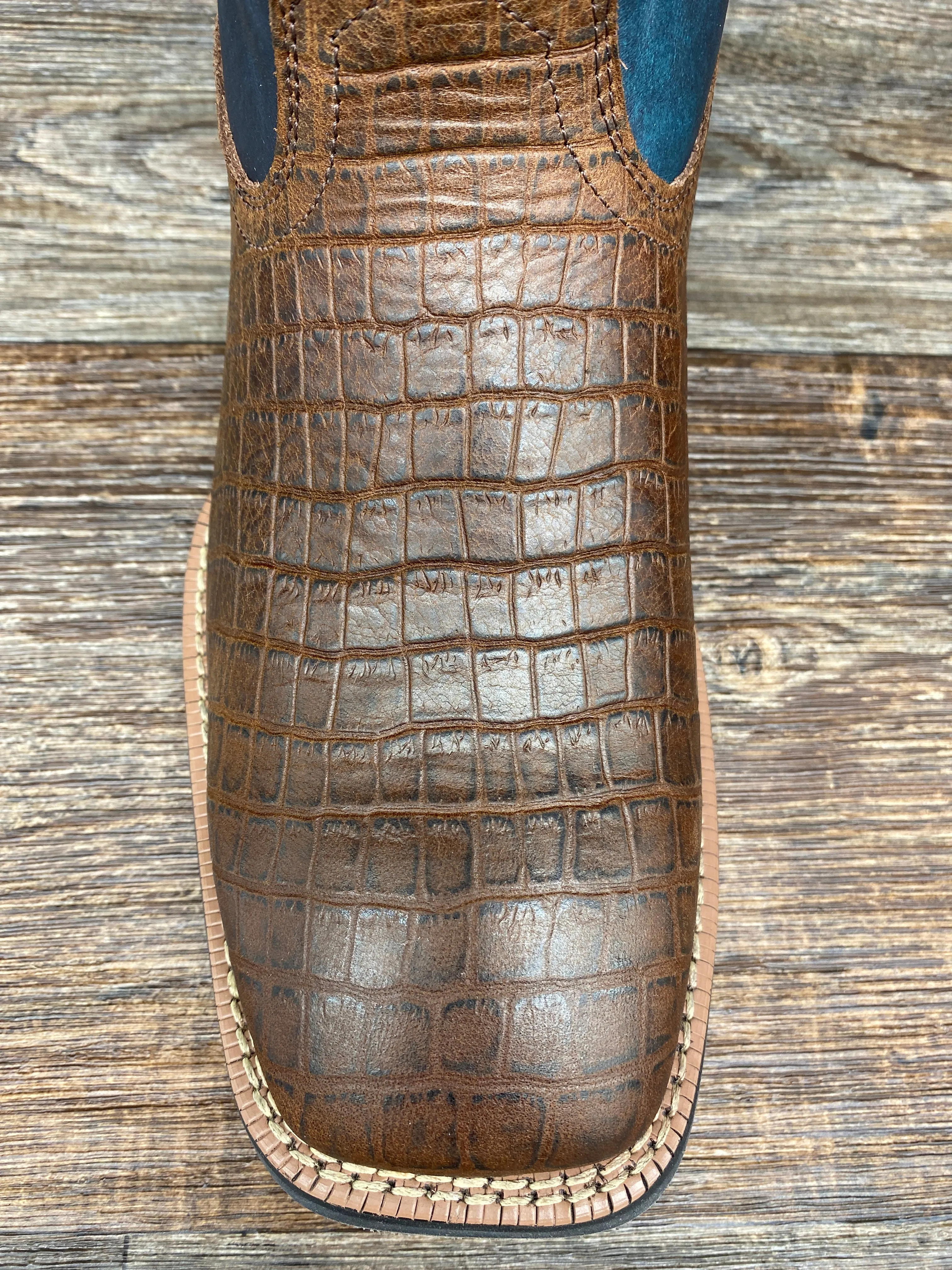 10038501 Men's Sport Buckout Square Toe Western Boot by Ariat