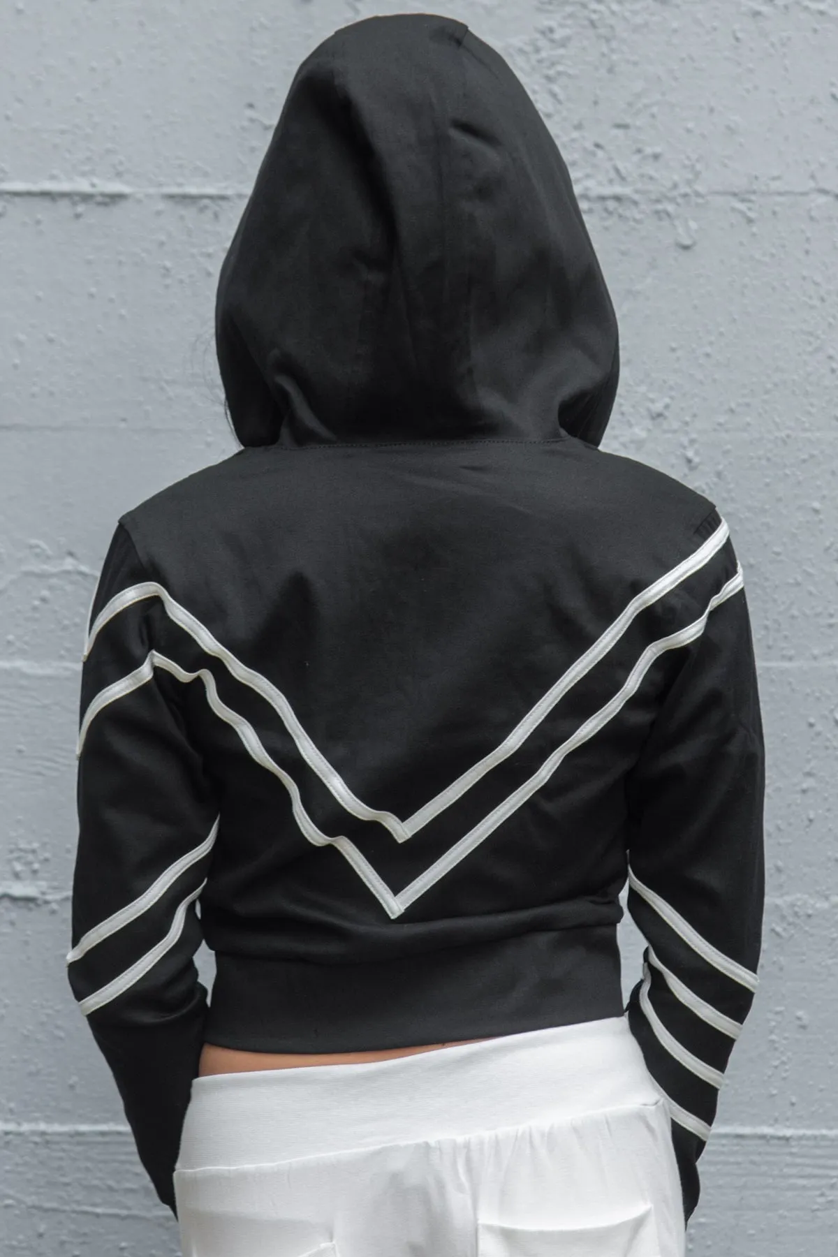 5D x Stellar Dust Asymmetric Cropped Jacket