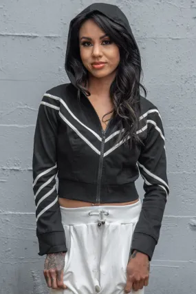 5D x Stellar Dust Asymmetric Cropped Jacket