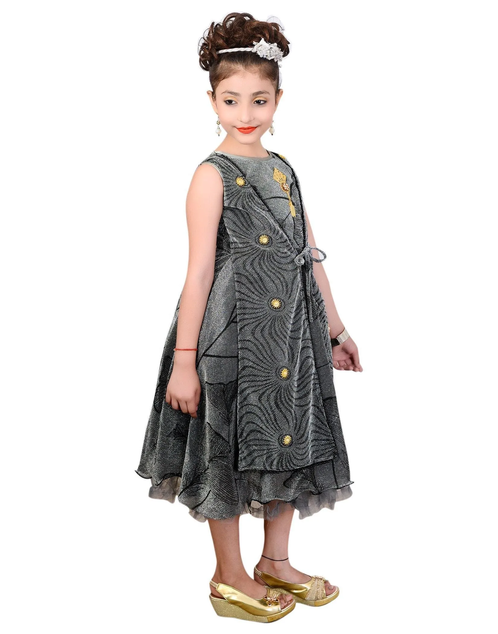 AHHAAAA Girls' Midi Dress