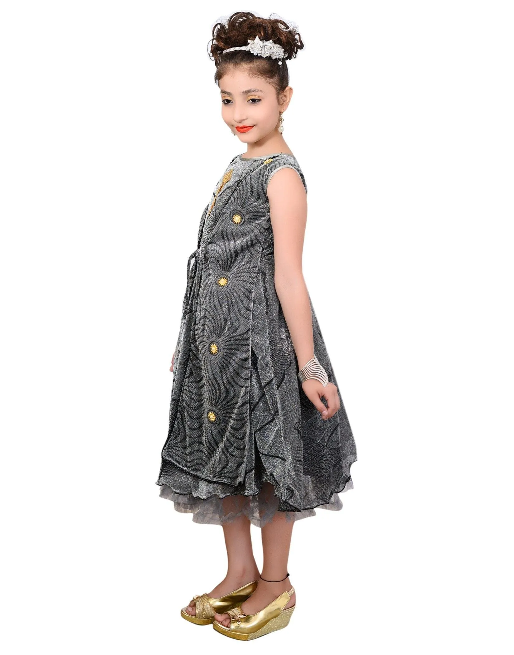 AHHAAAA Girls' Midi Dress
