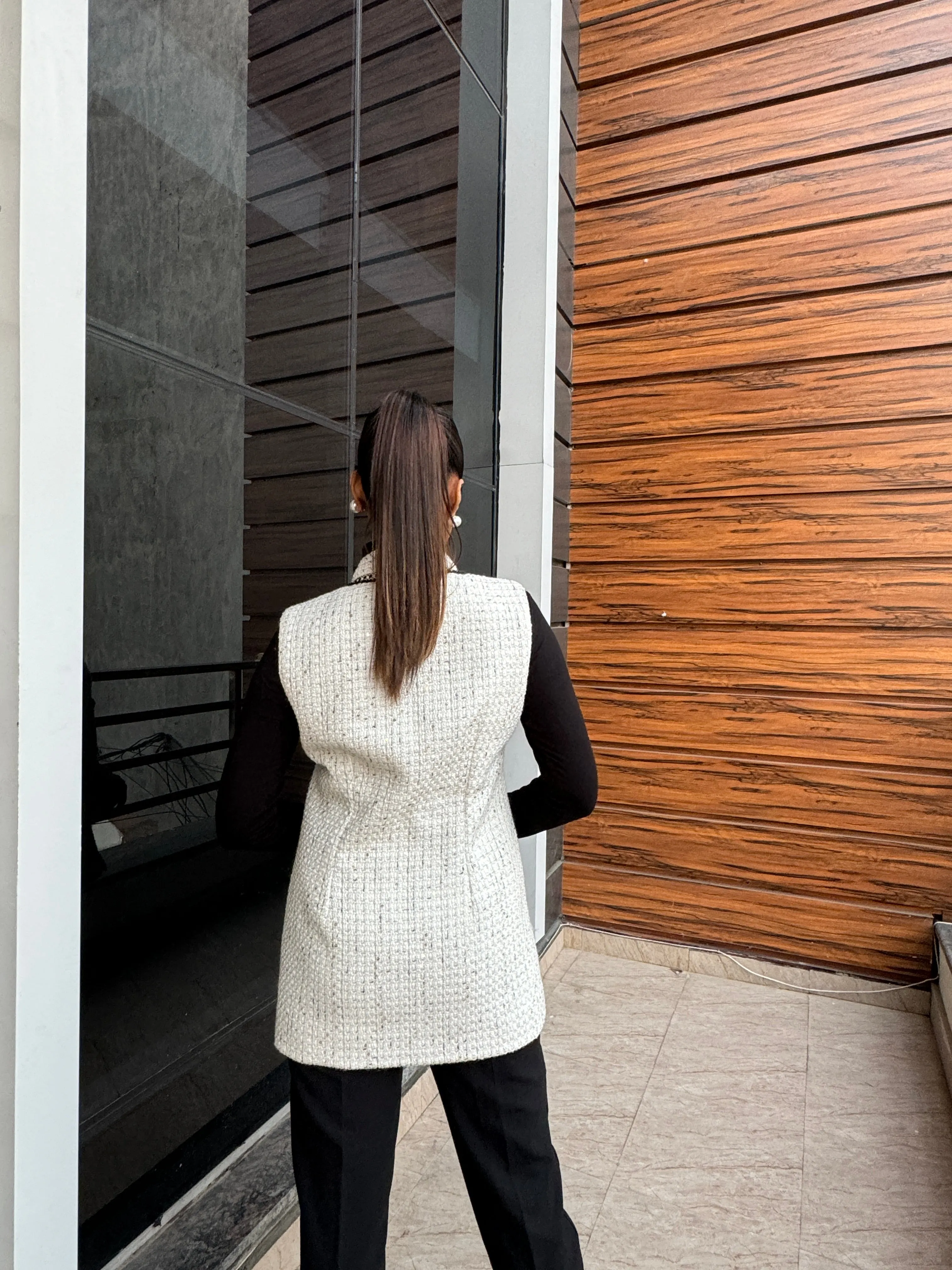 Aila Tweed Long Jacket
