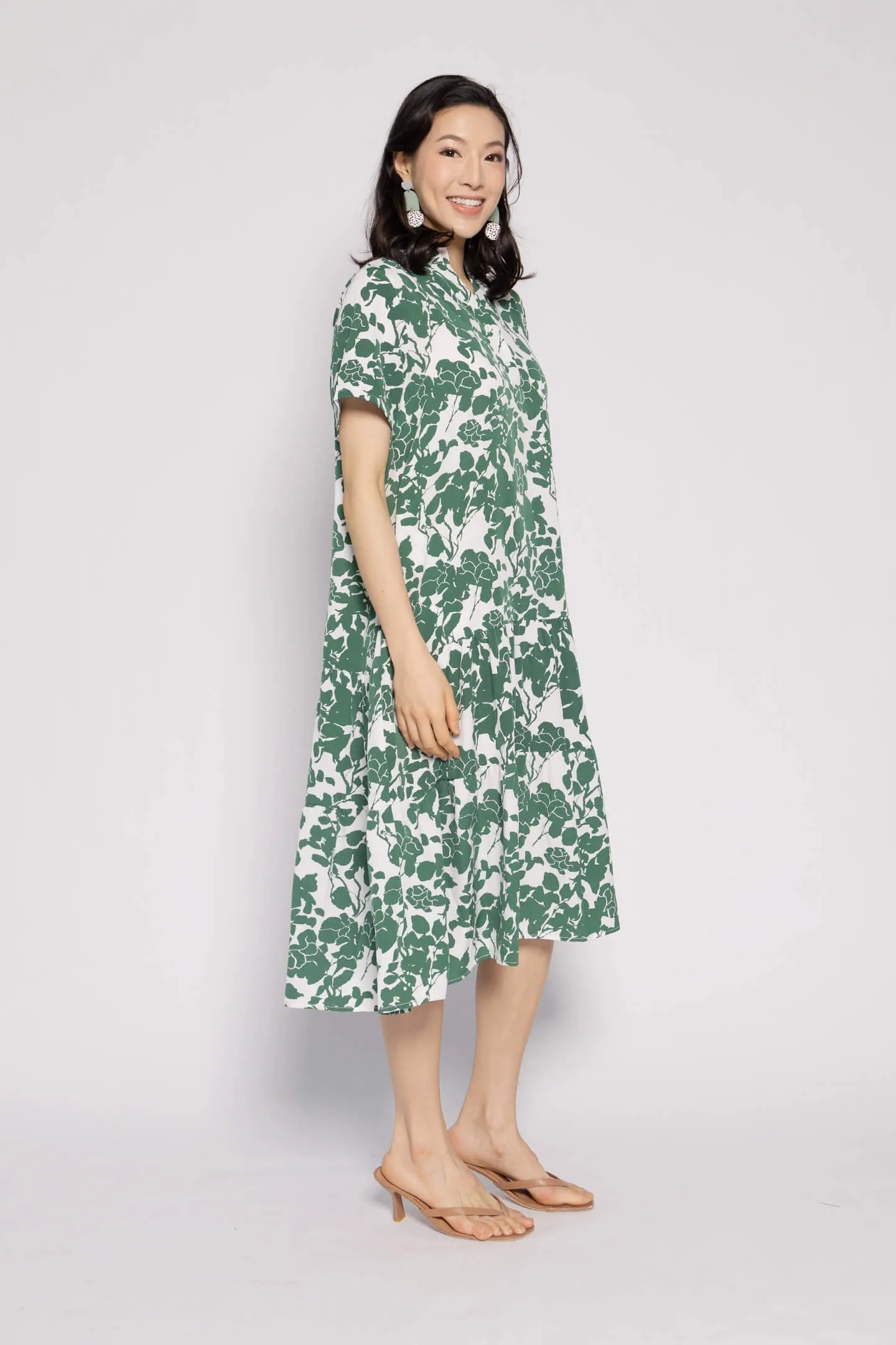 Amarisa Dress in Green Floral