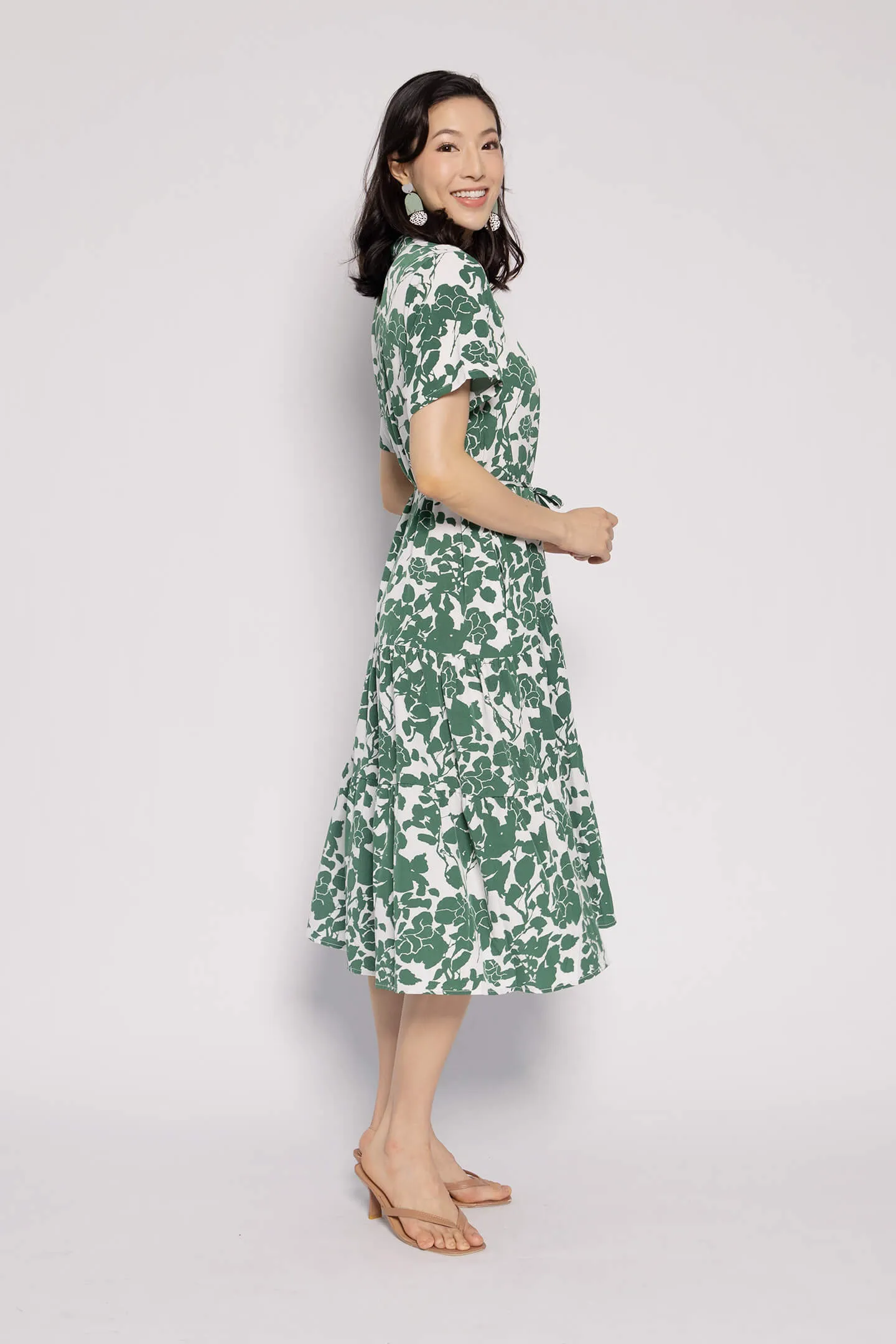 Amarisa Dress in Green Floral