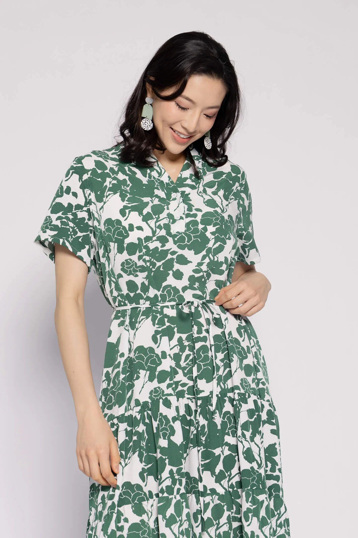 Amarisa Dress in Green Floral