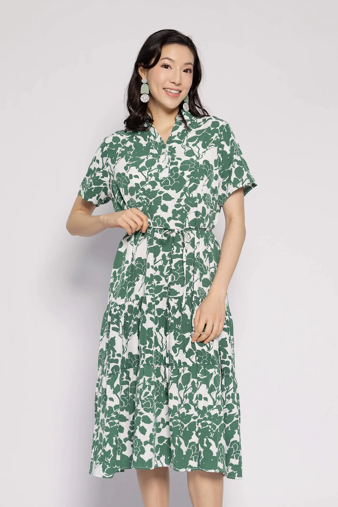Amarisa Dress in Green Floral