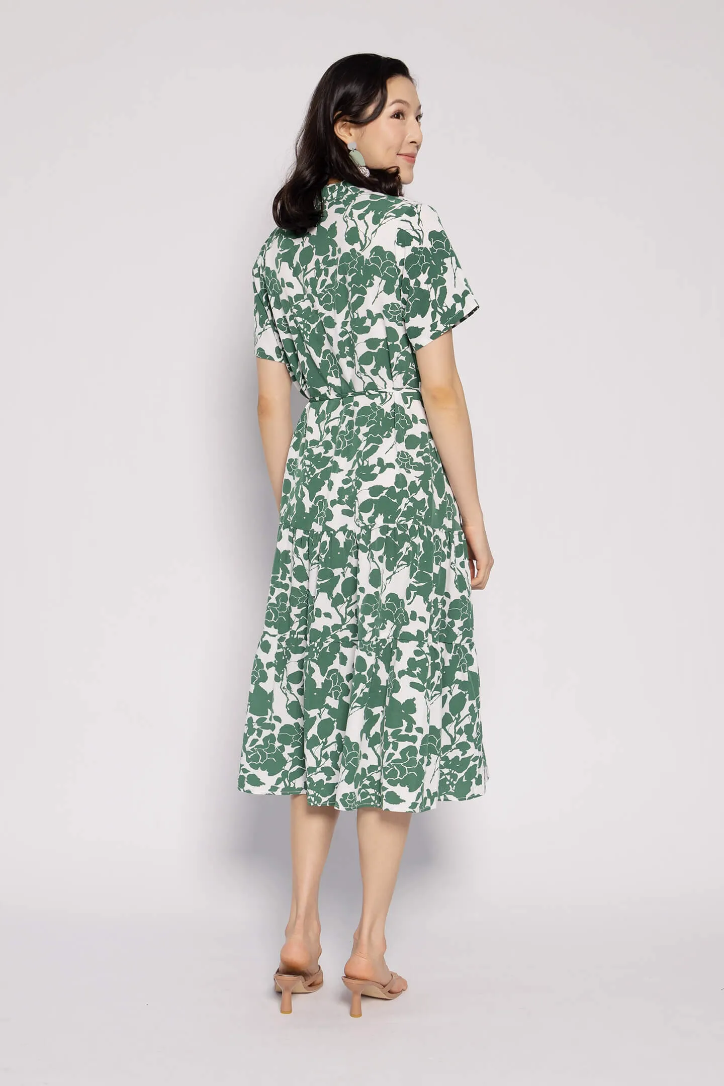 Amarisa Dress in Green Floral