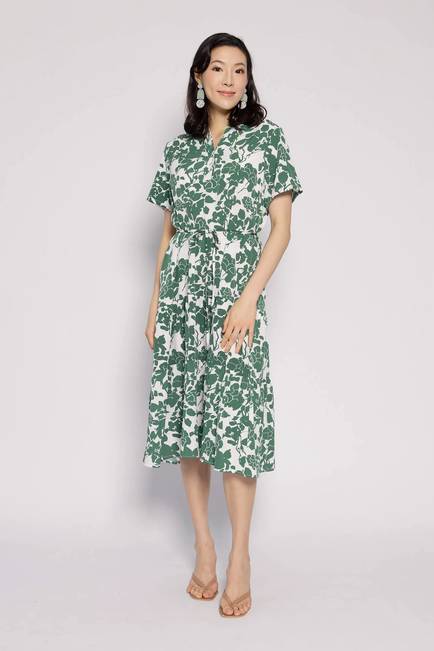 Amarisa Dress in Green Floral