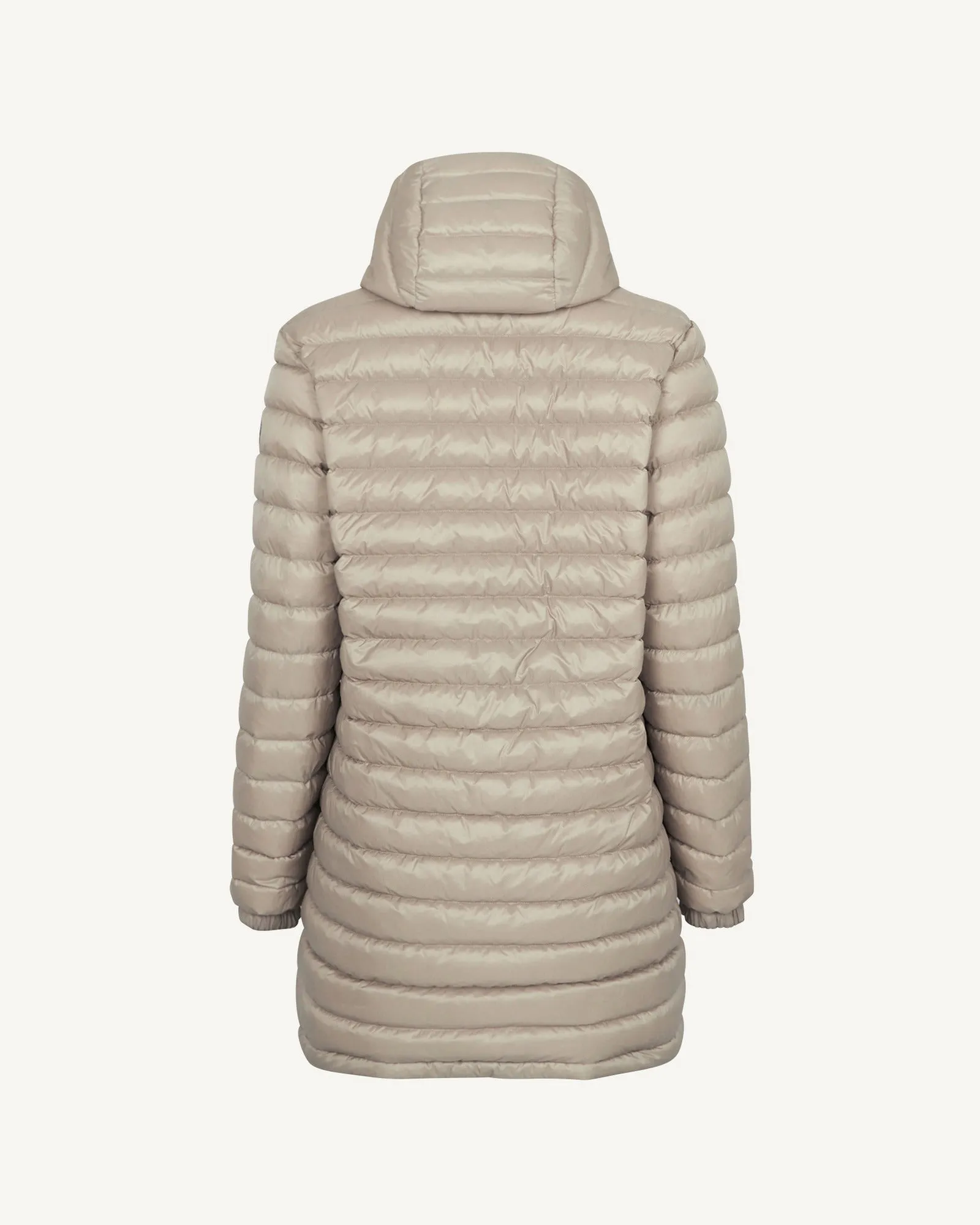 Army/Beige Roma 2.0 long reversible puffer jacket
