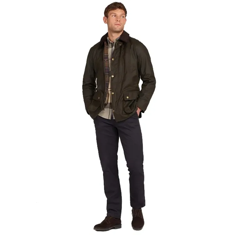 Barbour Ashby Wax Jacket - Olive