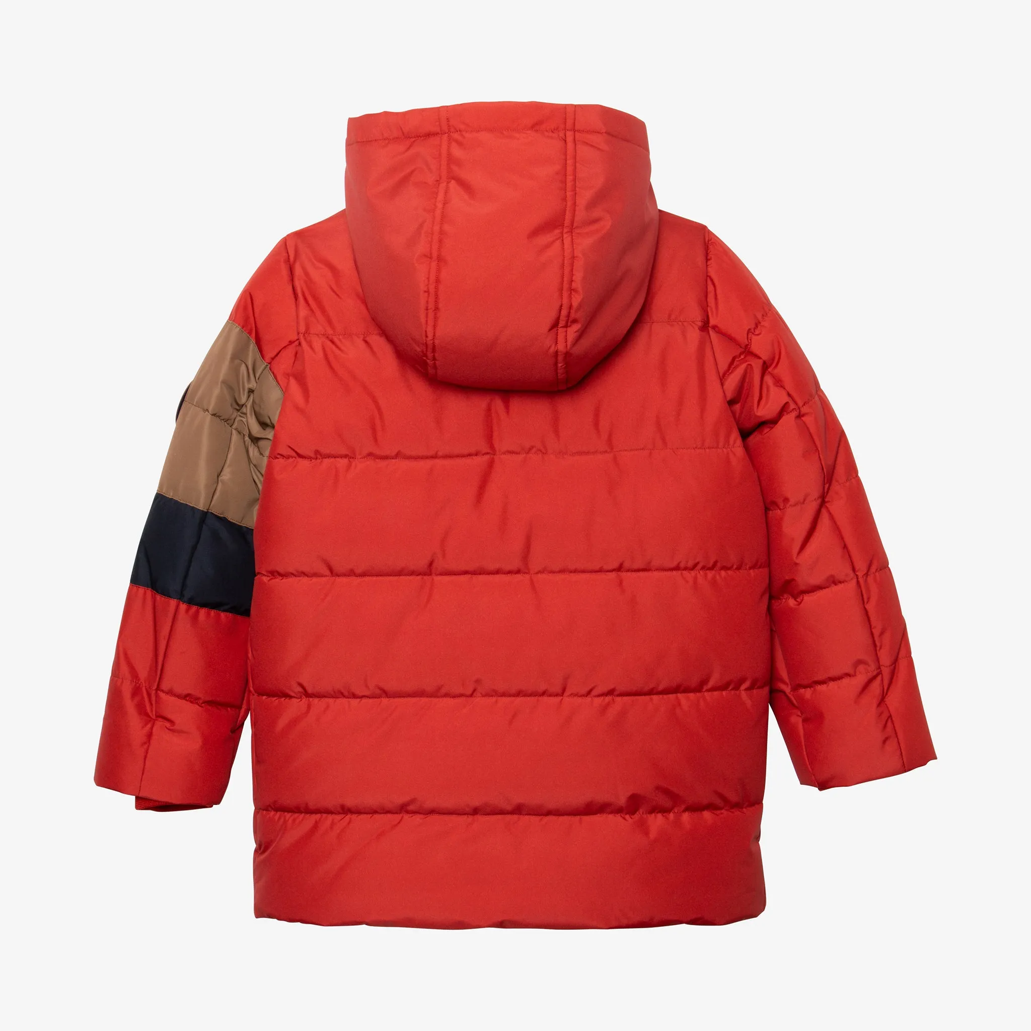 Boy red parka