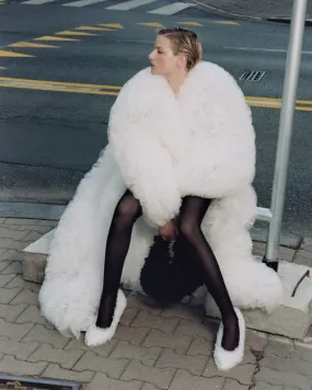 Carmel Tulle Coat in White