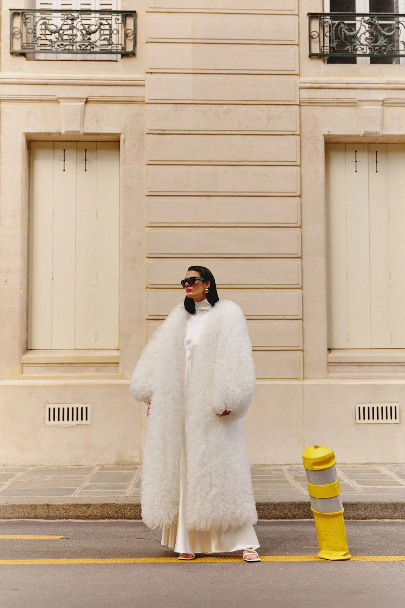 Carmel Tulle Coat in White