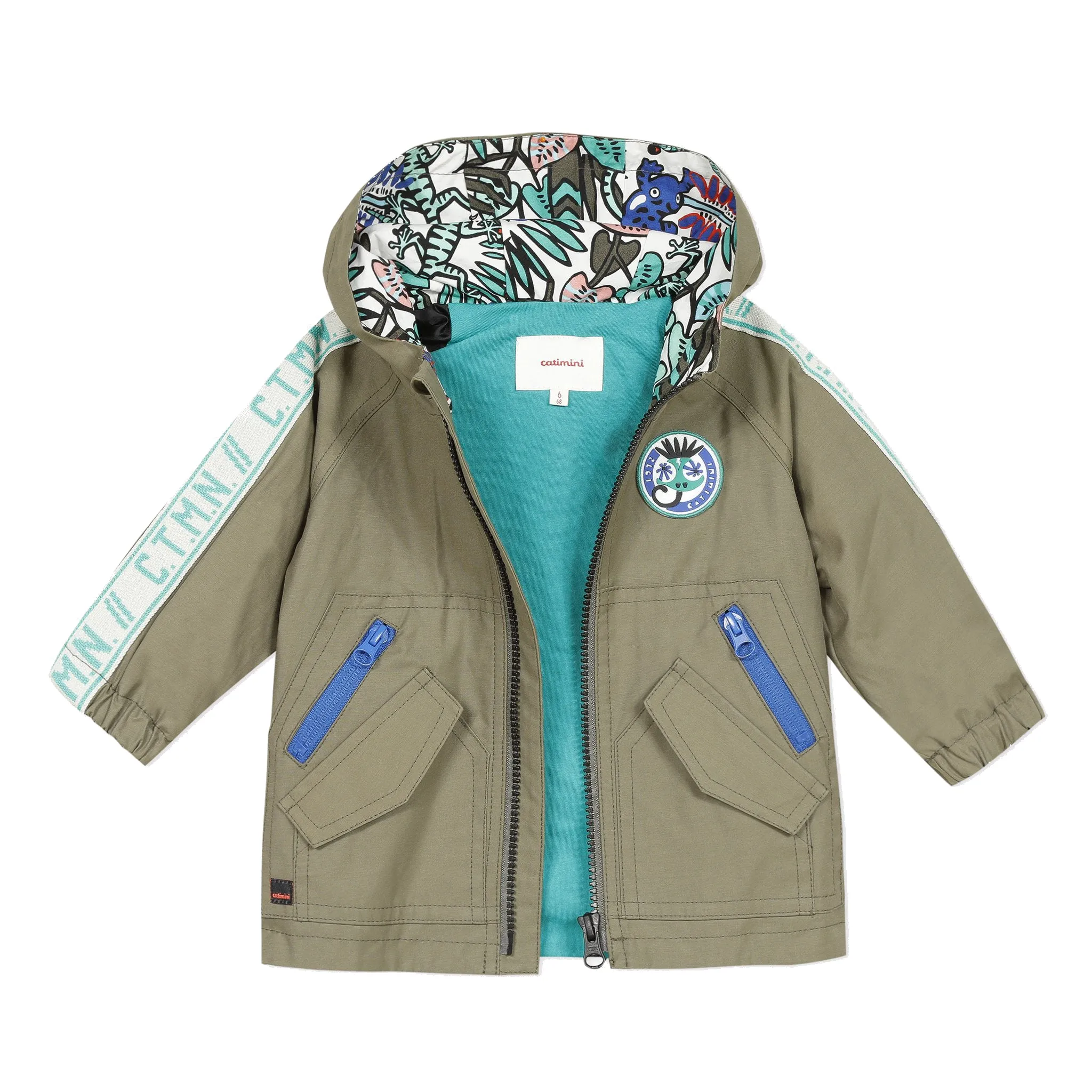 Contrast Zip Lightweight Parka - FINAL SALE