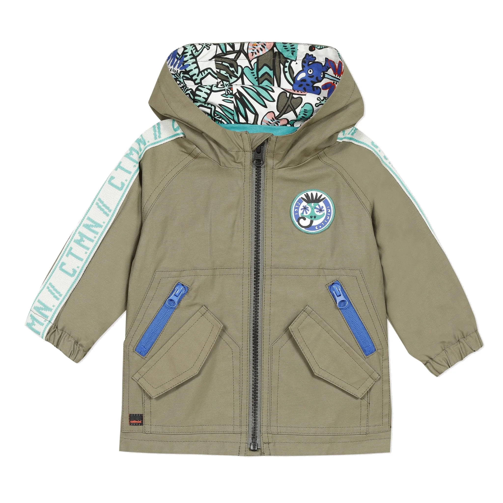 Contrast Zip Lightweight Parka - FINAL SALE