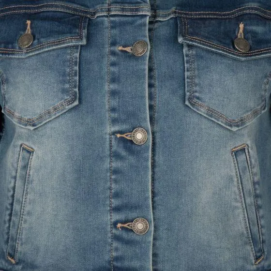CROP DENIM JEAN JACKET