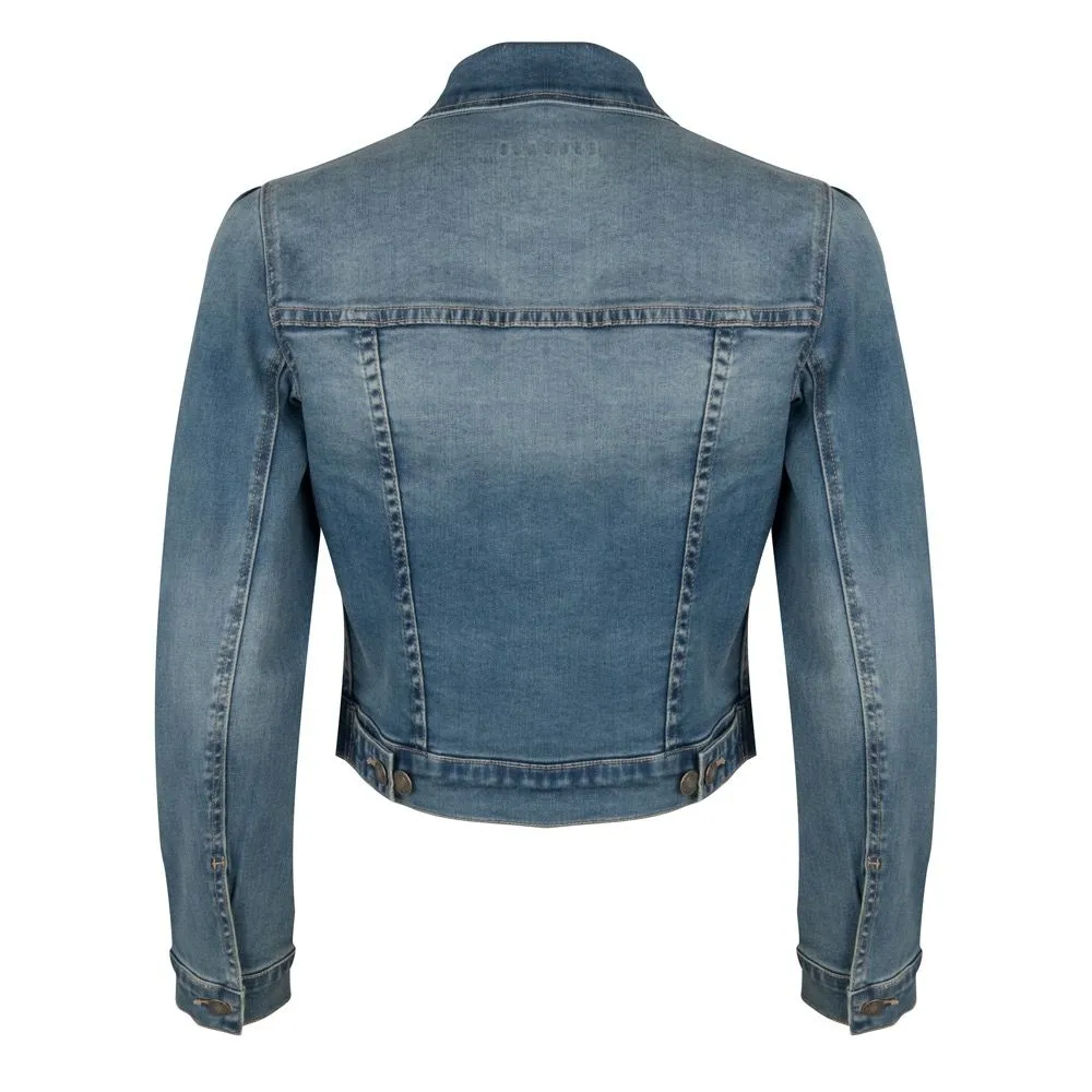 CROP DENIM JEAN JACKET