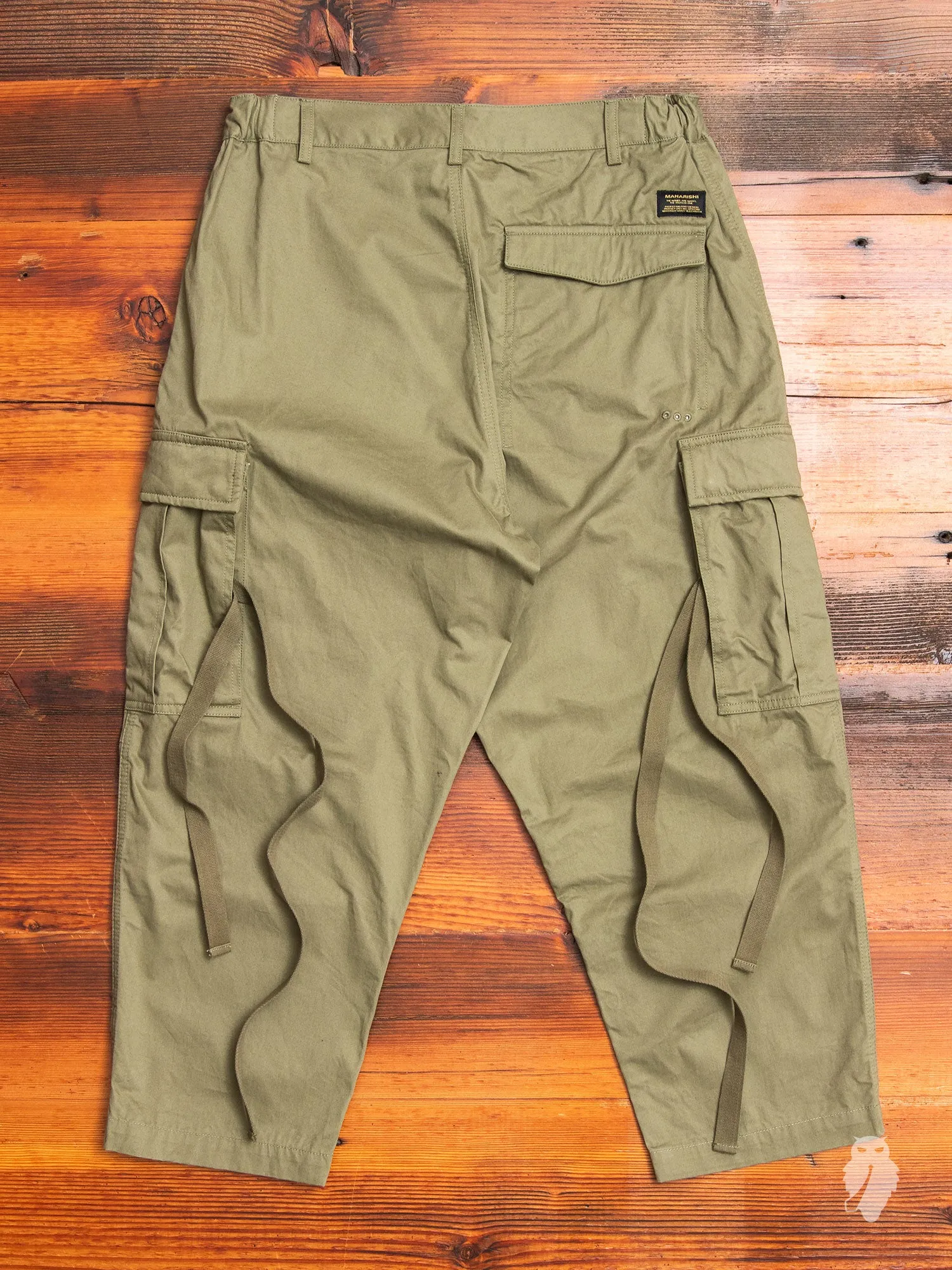 Cropped Cargo Pants in Maha Olive