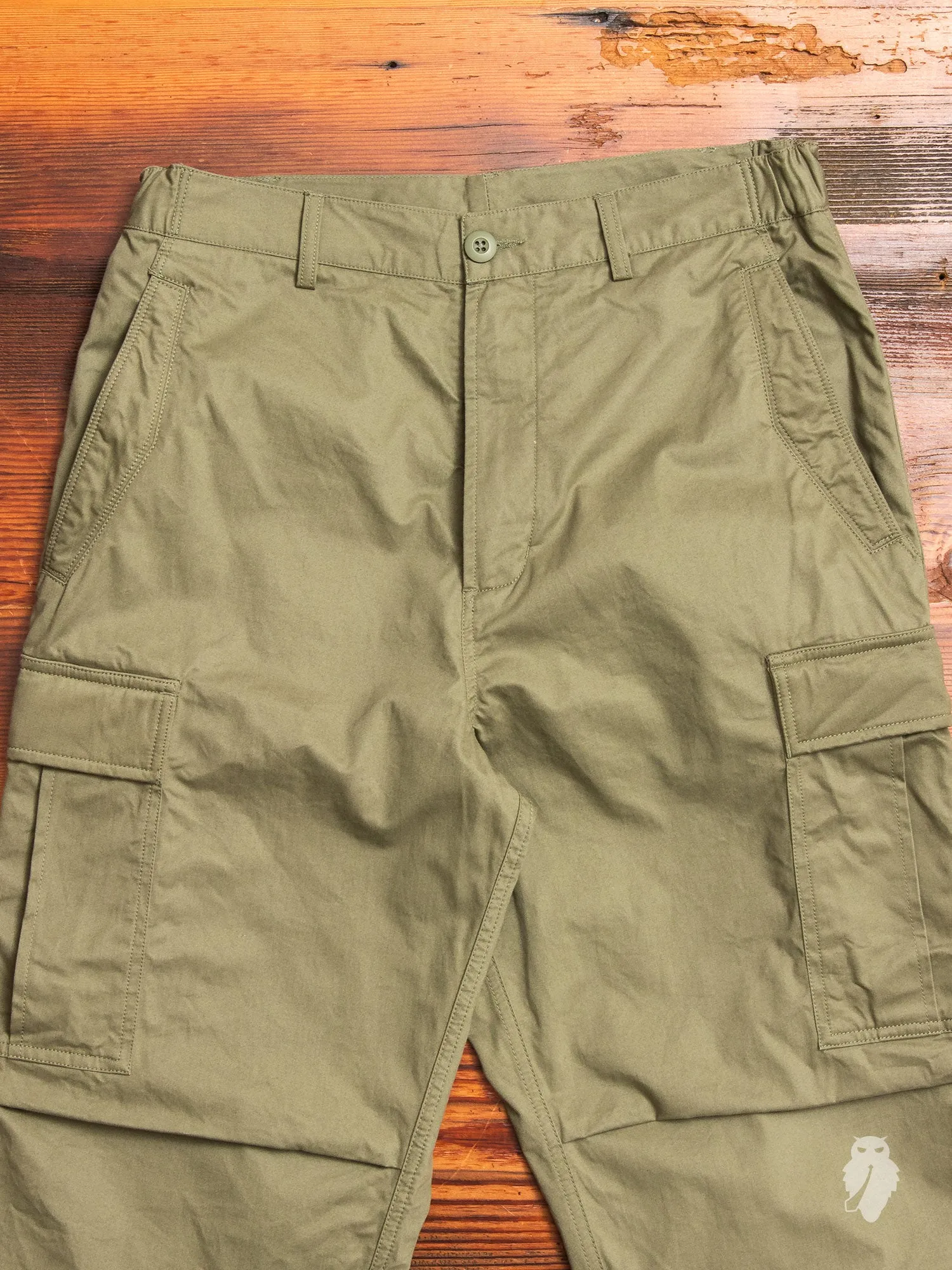 Cropped Cargo Pants in Maha Olive