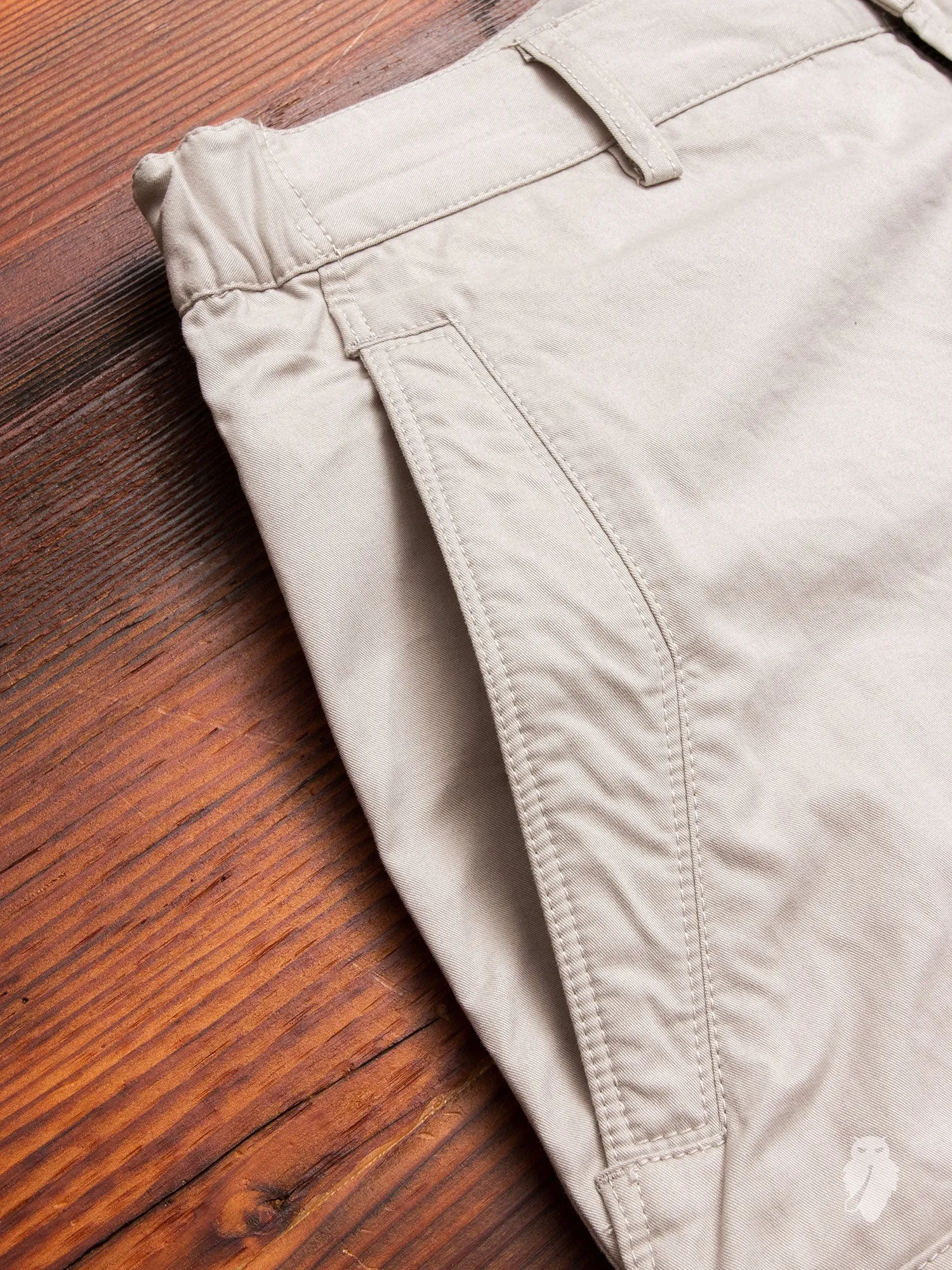 Cropped Cargo Pants in Stone