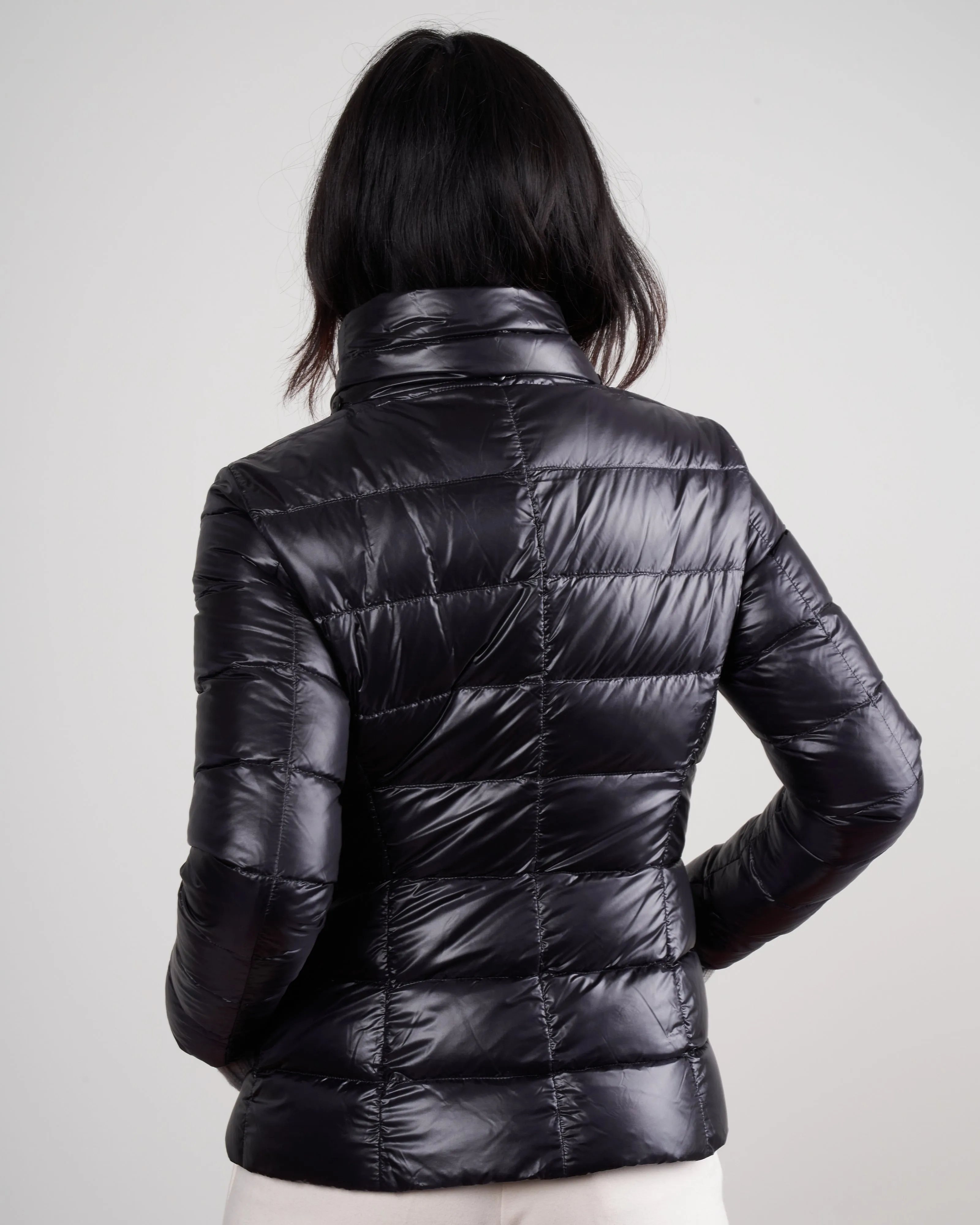 double faced cashmere coat w/nylon windguard ( 3-in-1) - nero