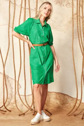 Enrich Dress in Emerald