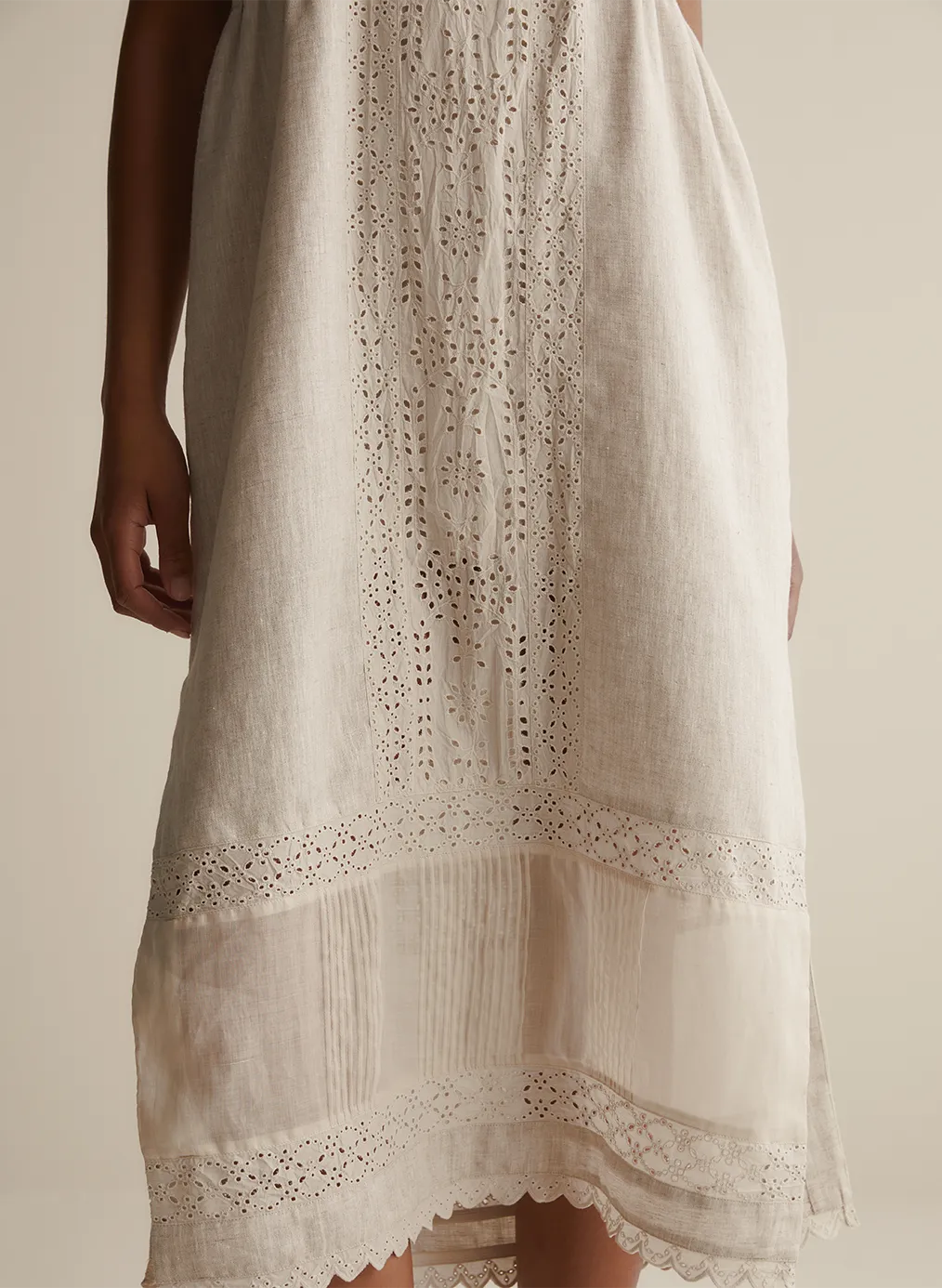 Gretal Linen Ramie Midi Dress | Flax