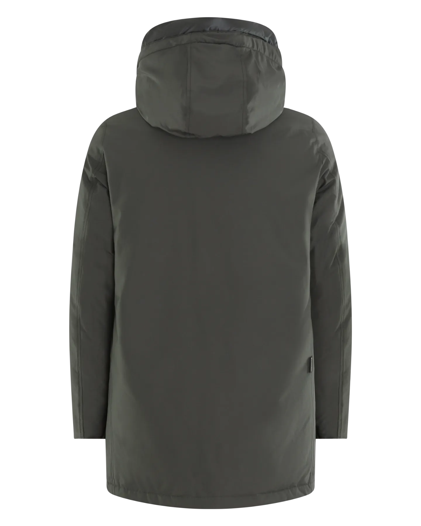 Heren Polar Hoge Kraag Parka Grijs
