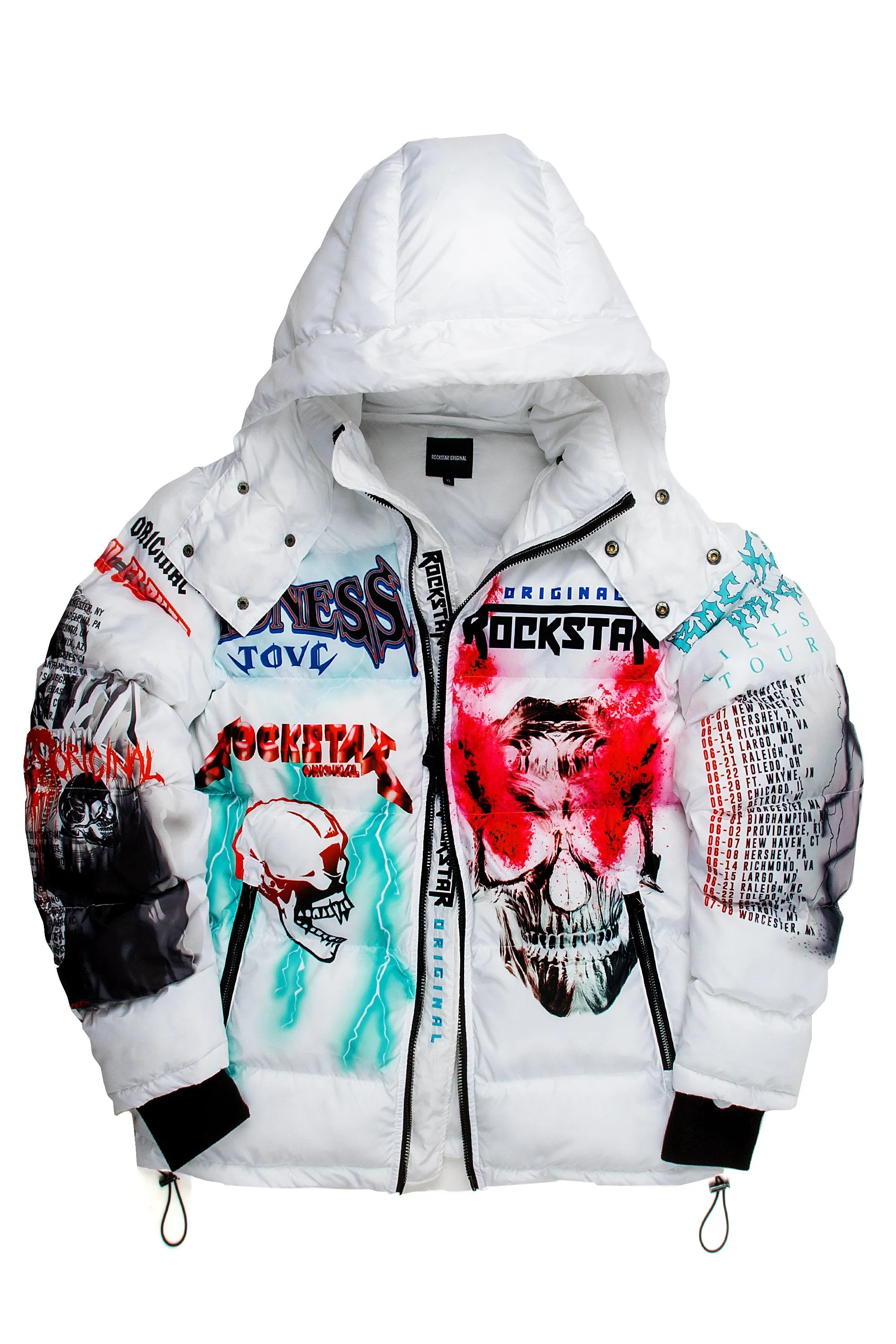 Kids Nash Puffer Jacket-White
