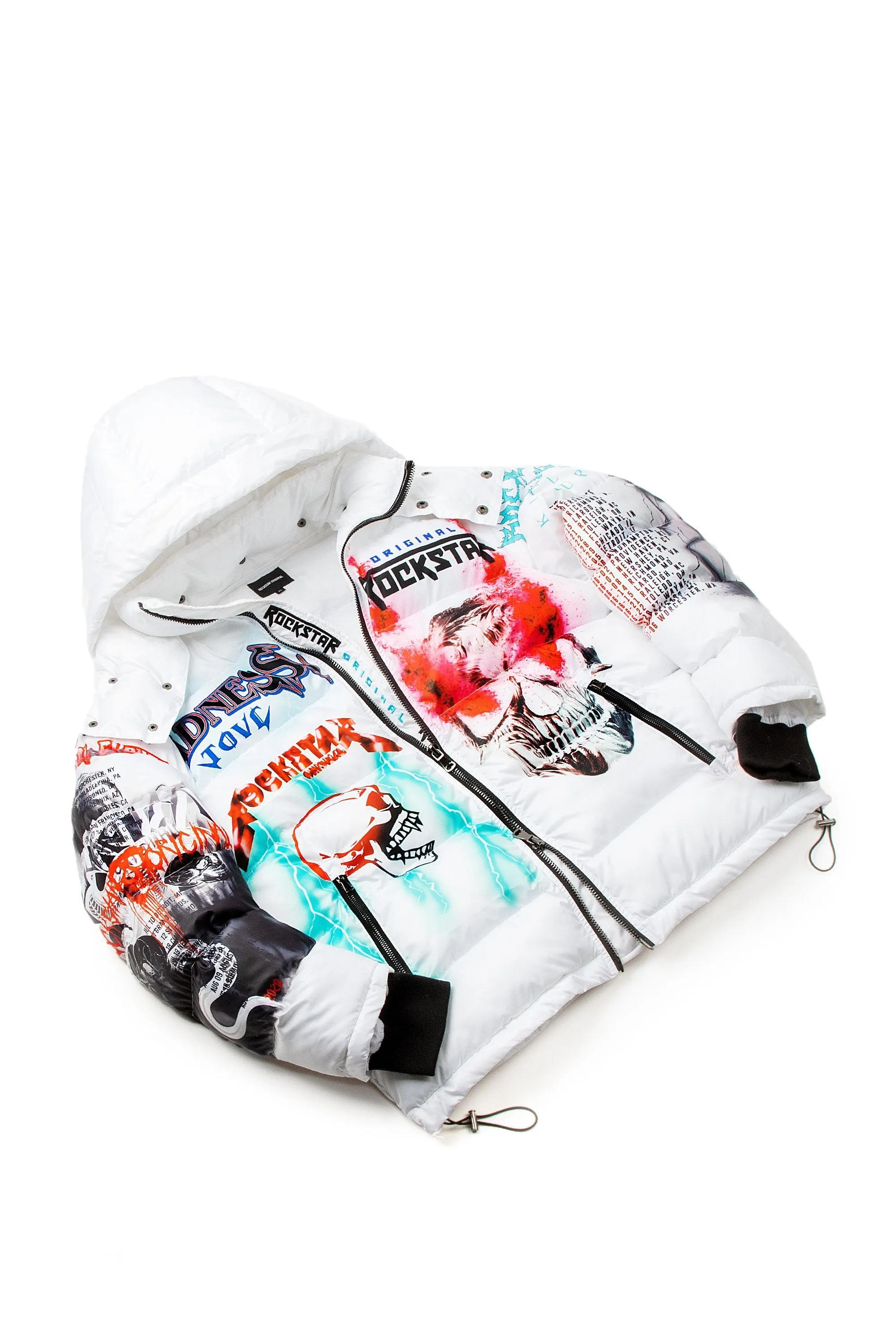 Kids Nash Puffer Jacket-White