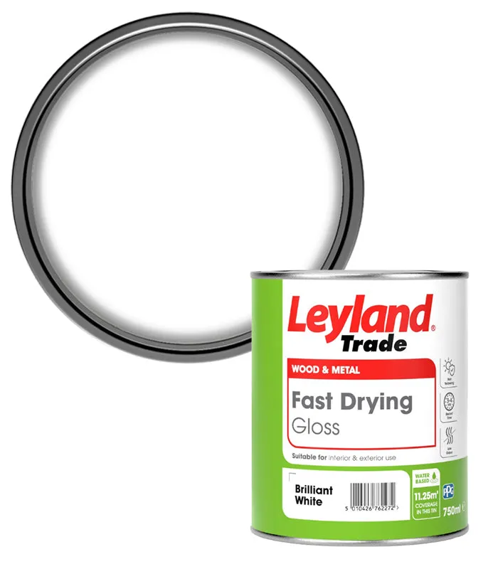 Leyland Trade Fast Drying Gloss Paint - Brilliant White