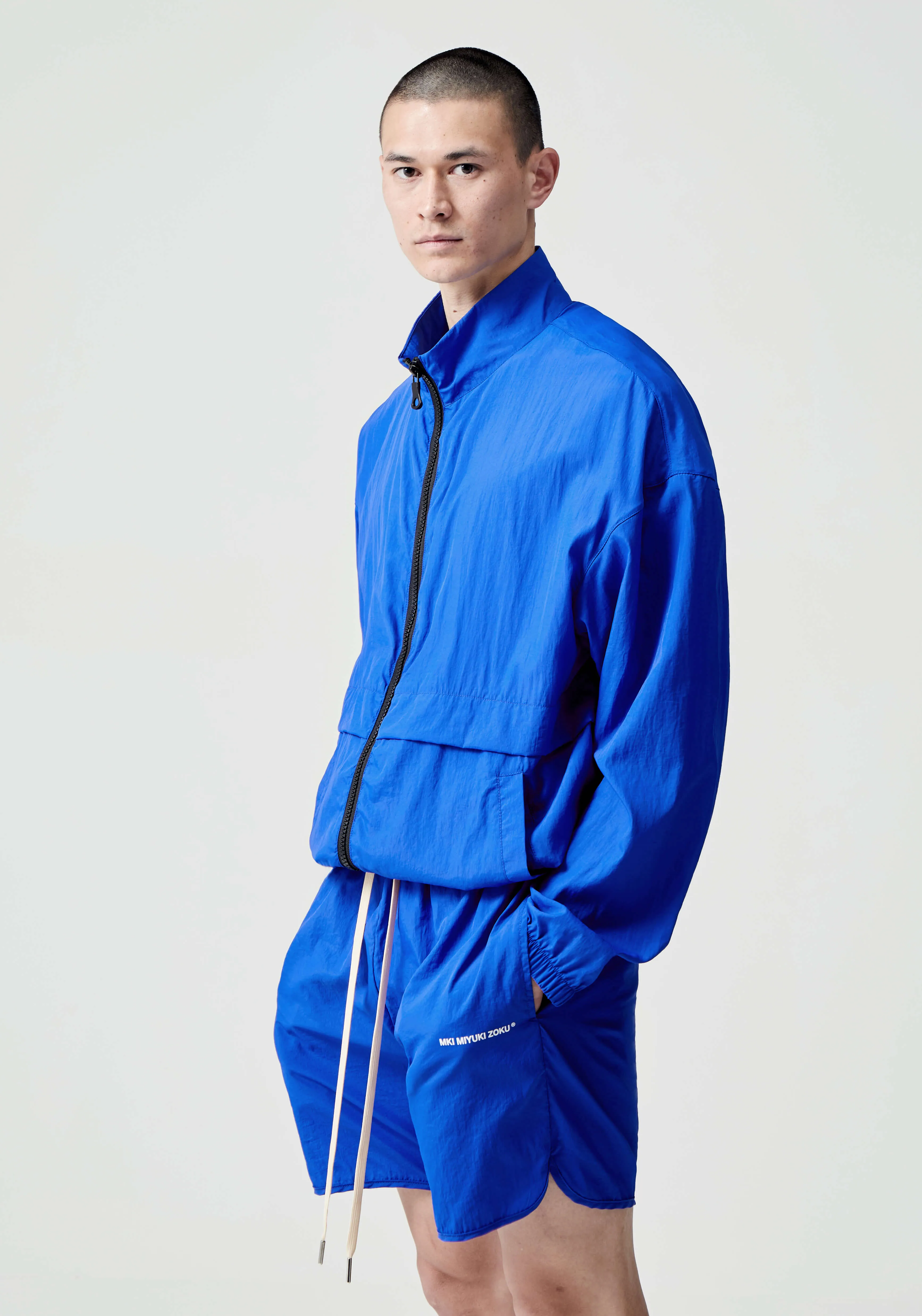 MKI CRINKLE NYLON TRACK JACKET