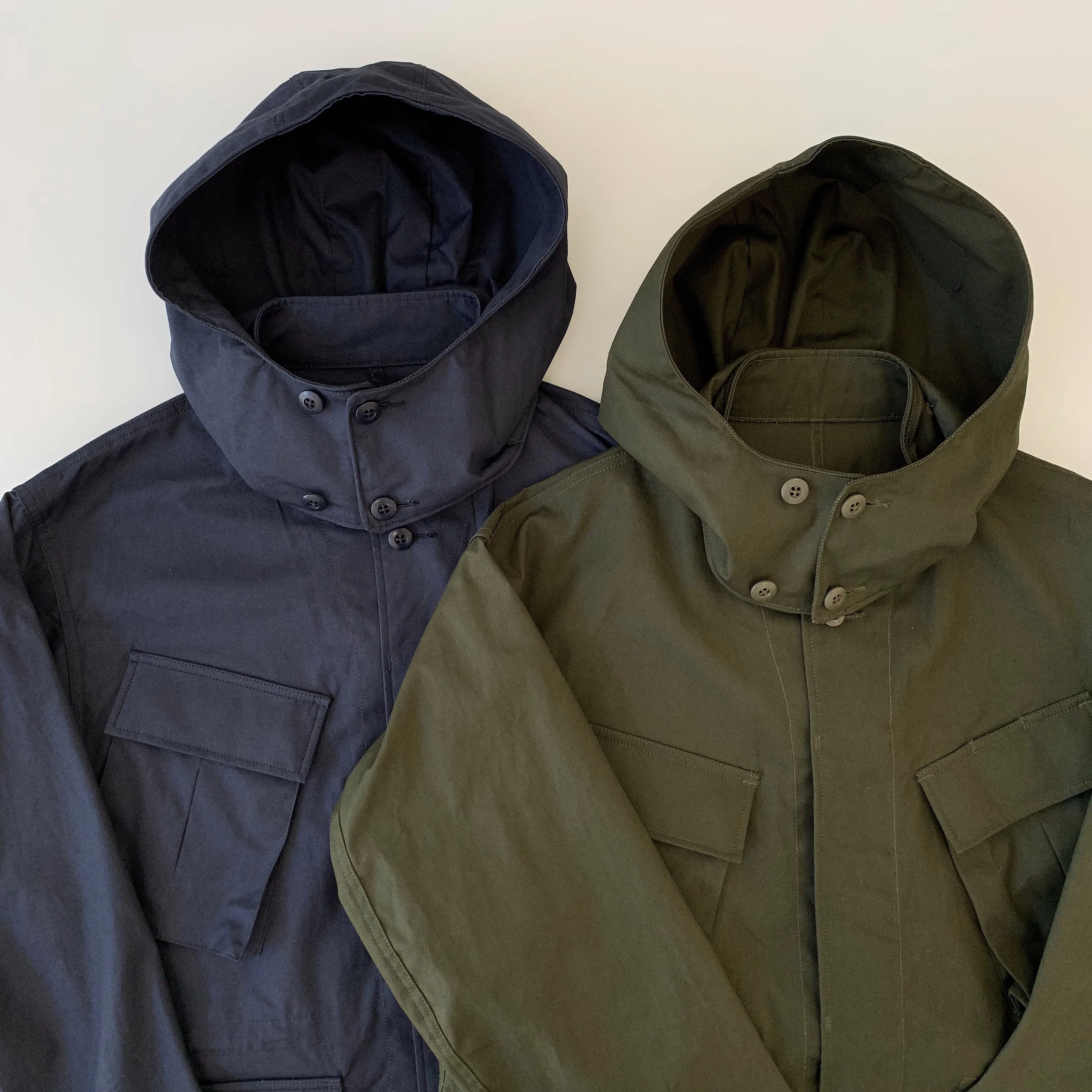Norwood High Density Water-Repellant Cotton Poplin Parka in Army Green
