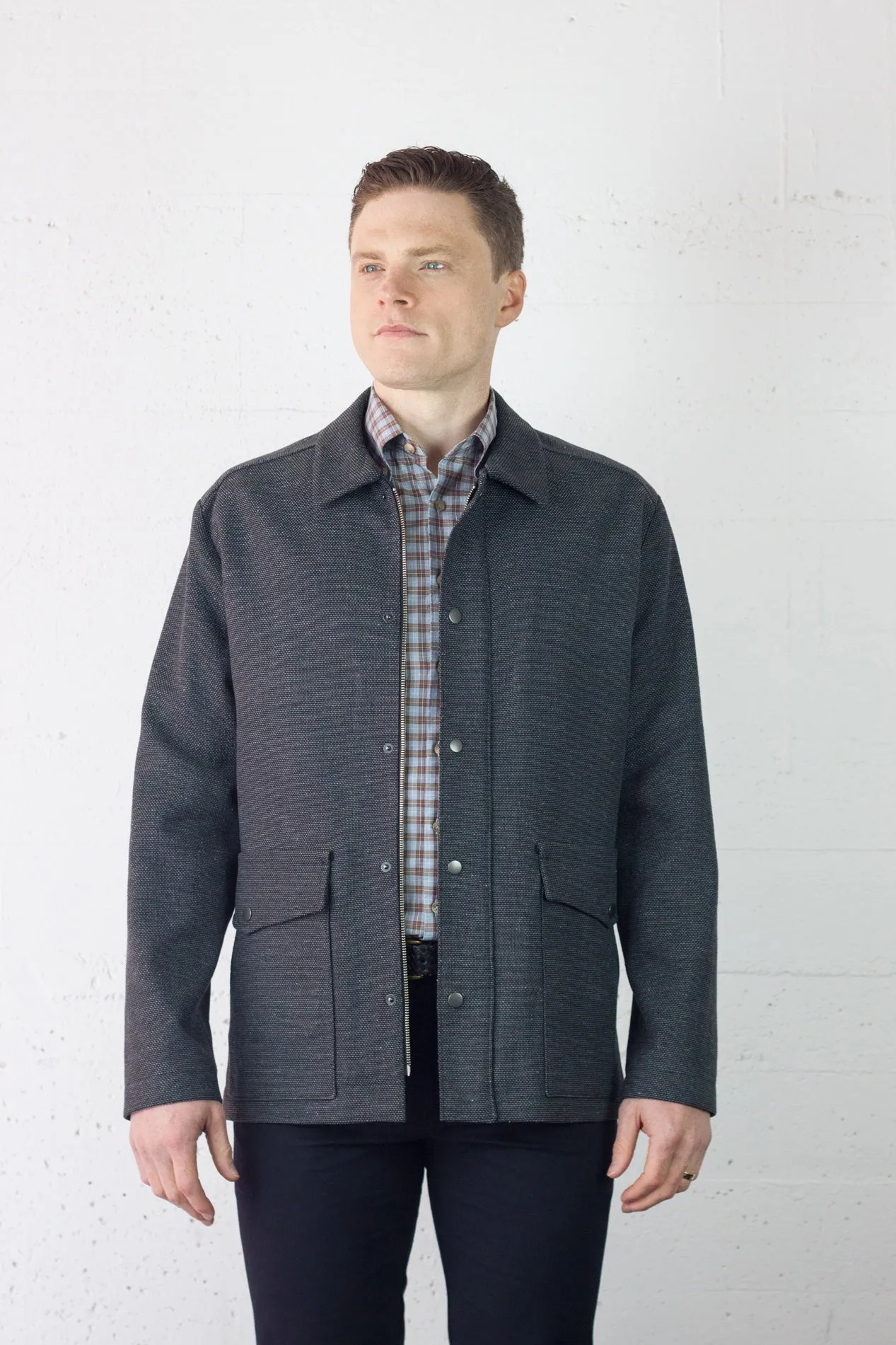 Parka Charcoal Cotton Canvas