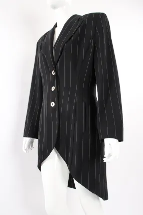 Pinstripe Button Morning Coat