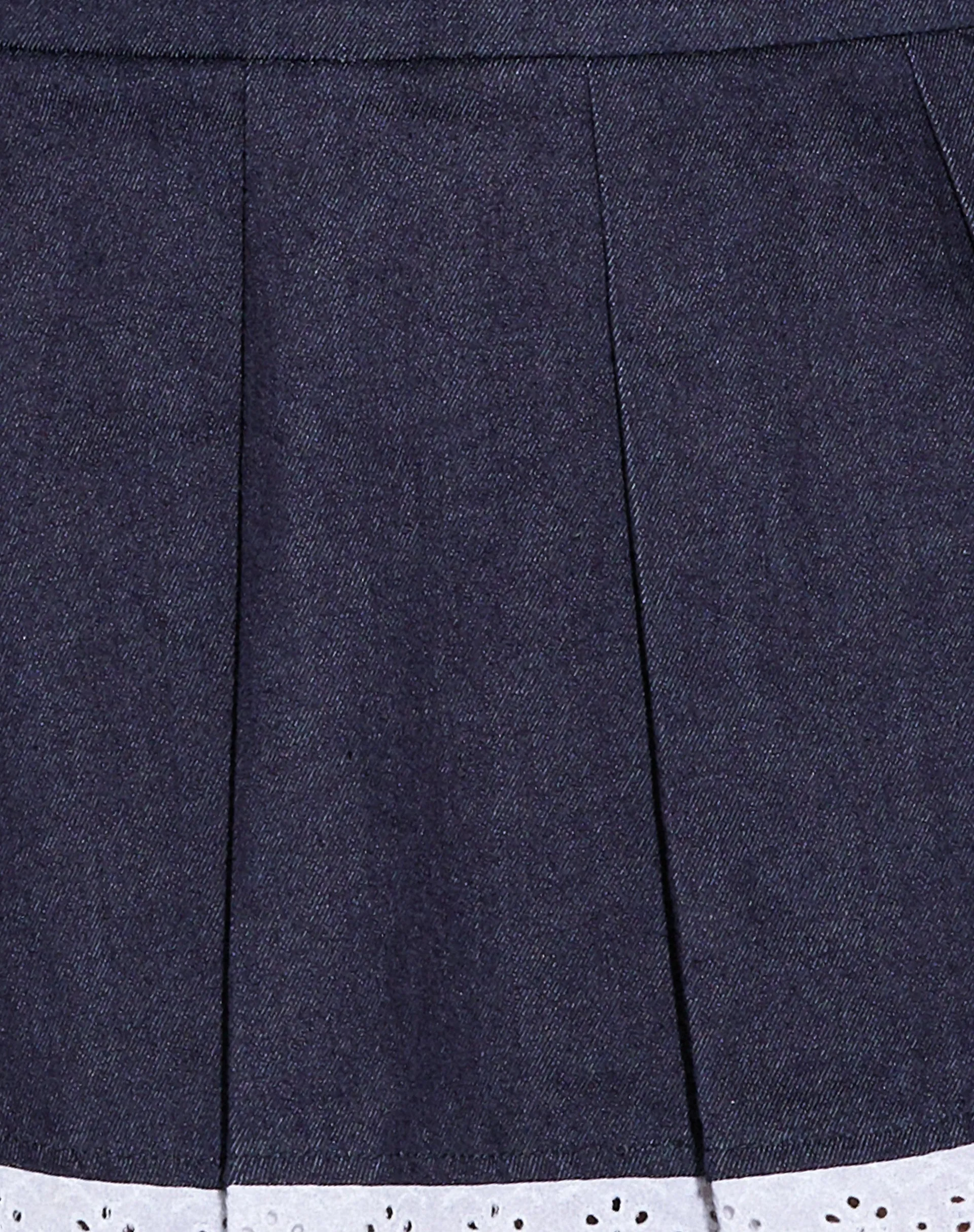 Pramuda Bandeau Mini Dress in Indigo Chambray