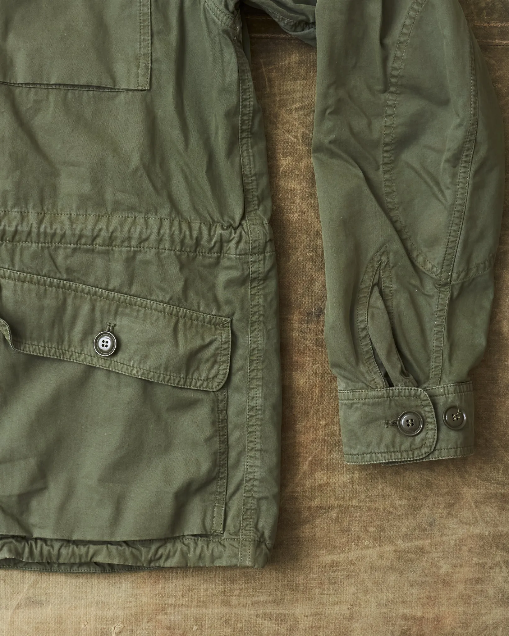 Second Hand Aspesi Cotton Army Jacket Green Size L