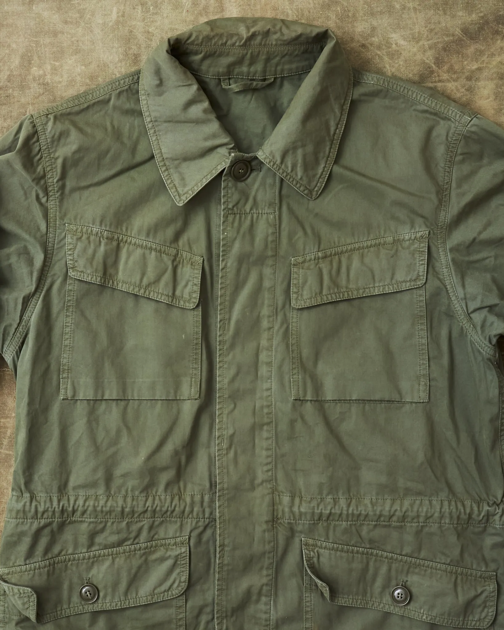 Second Hand Aspesi Cotton Army Jacket Green Size L