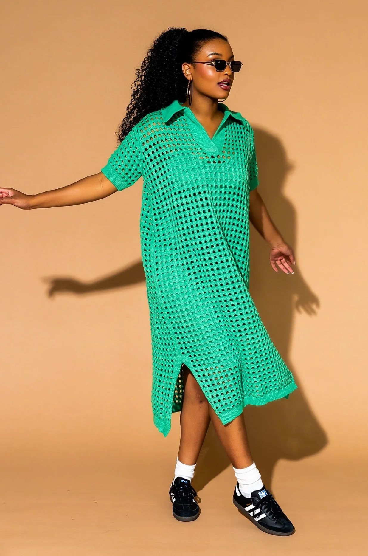 Soul Stuff Knit Dress   Slip in Jade