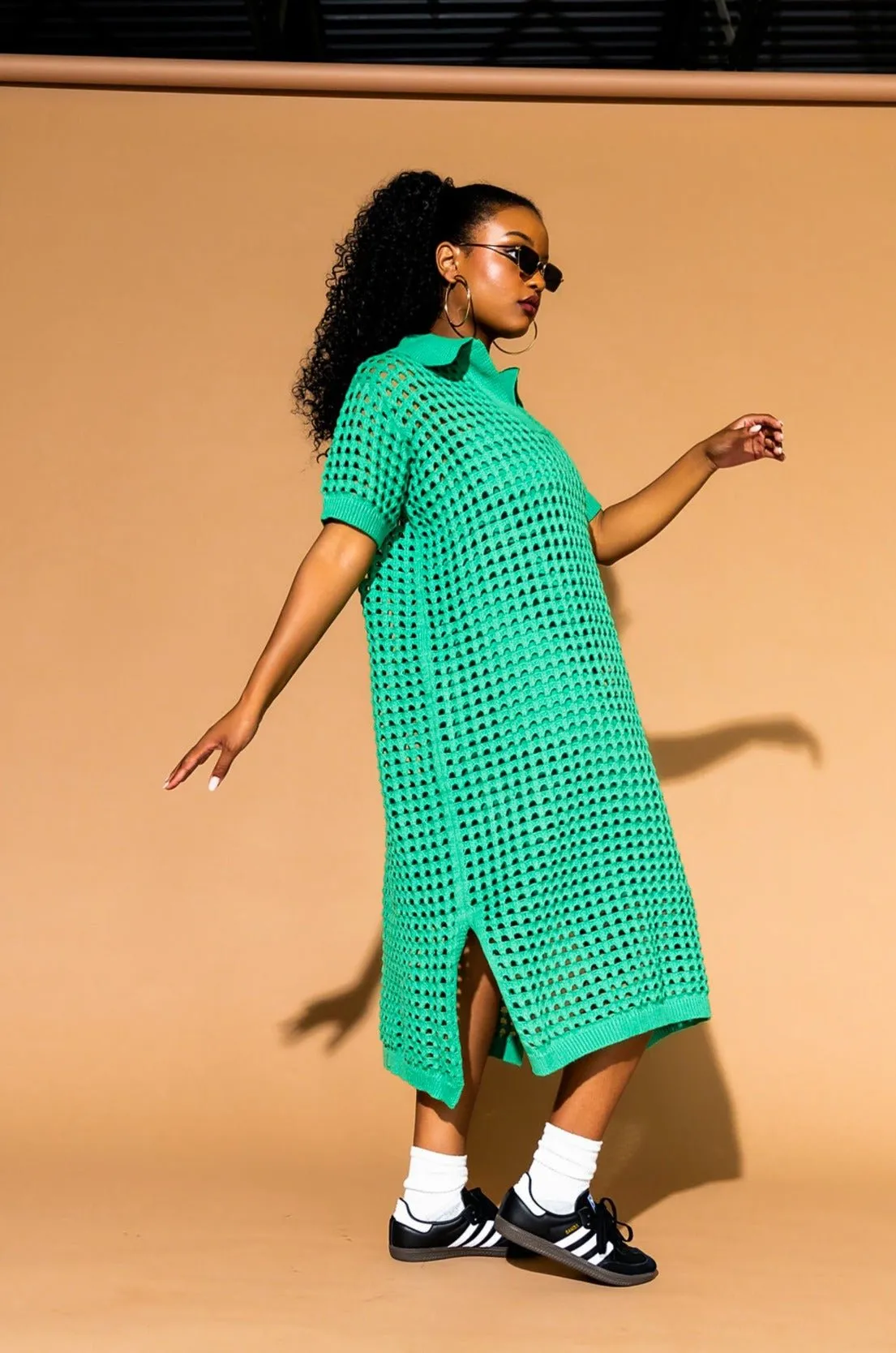 Soul Stuff Knit Dress   Slip in Jade