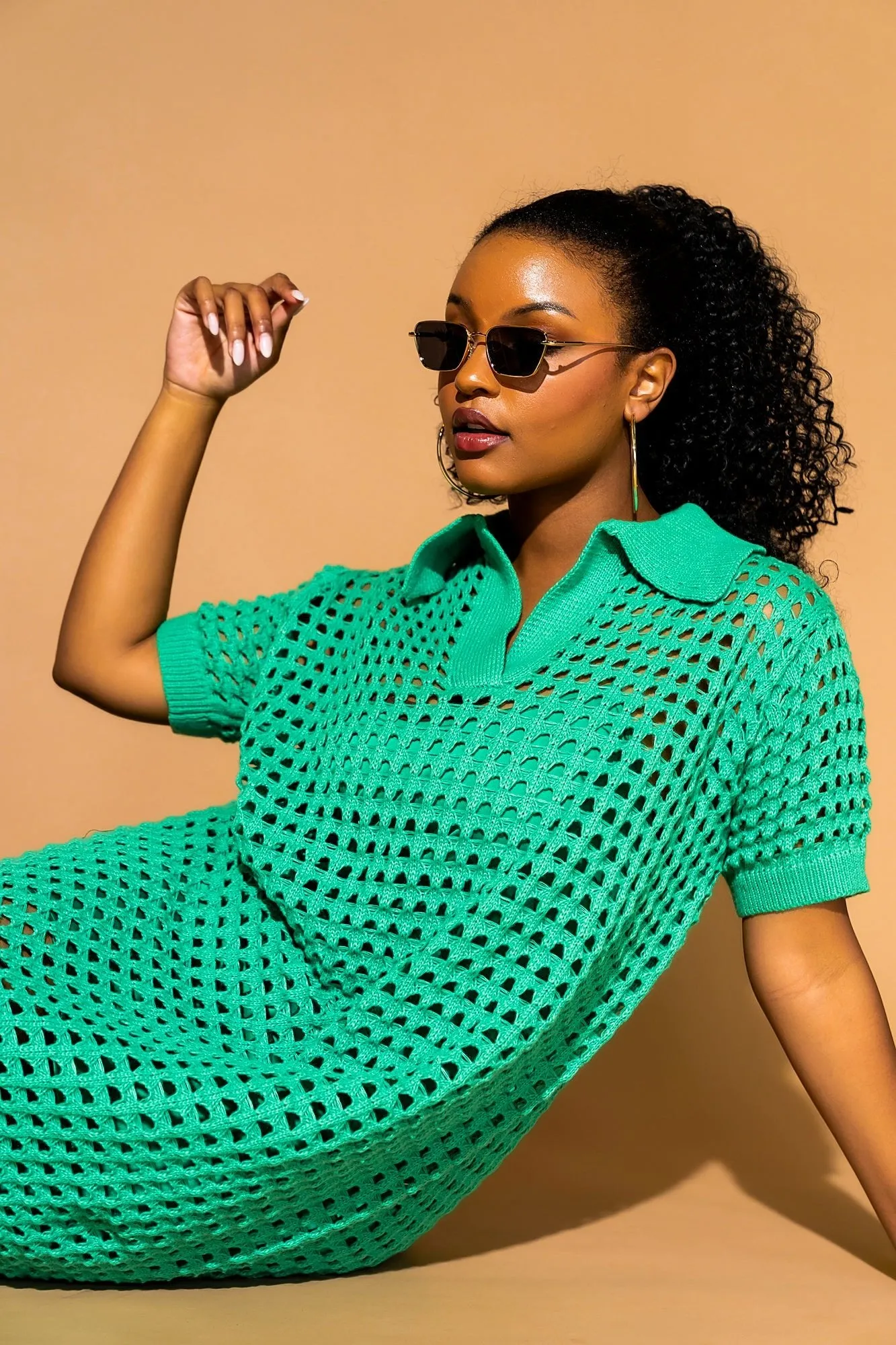 Soul Stuff Knit Dress   Slip in Jade