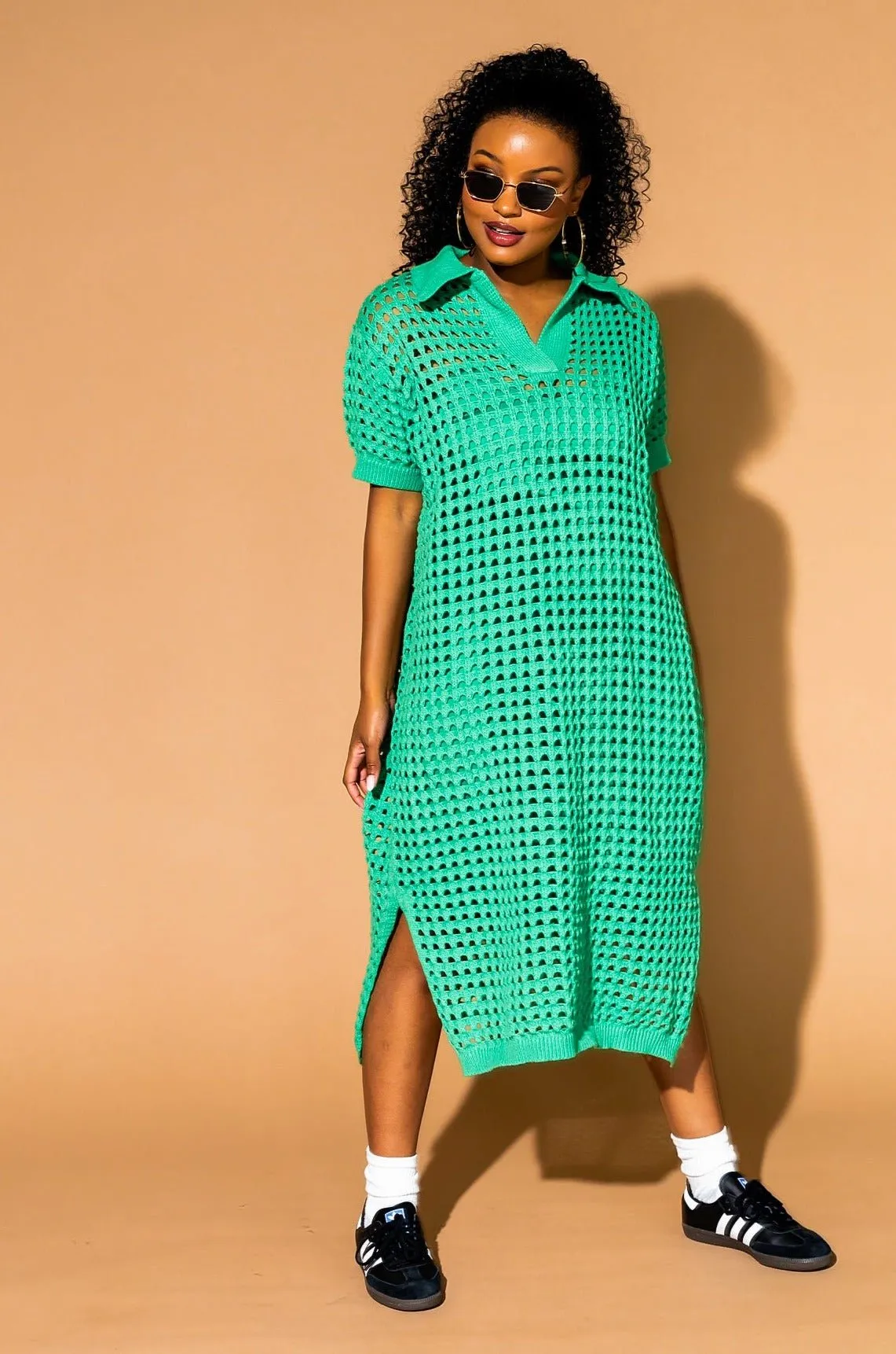 Soul Stuff Knit Dress   Slip in Jade