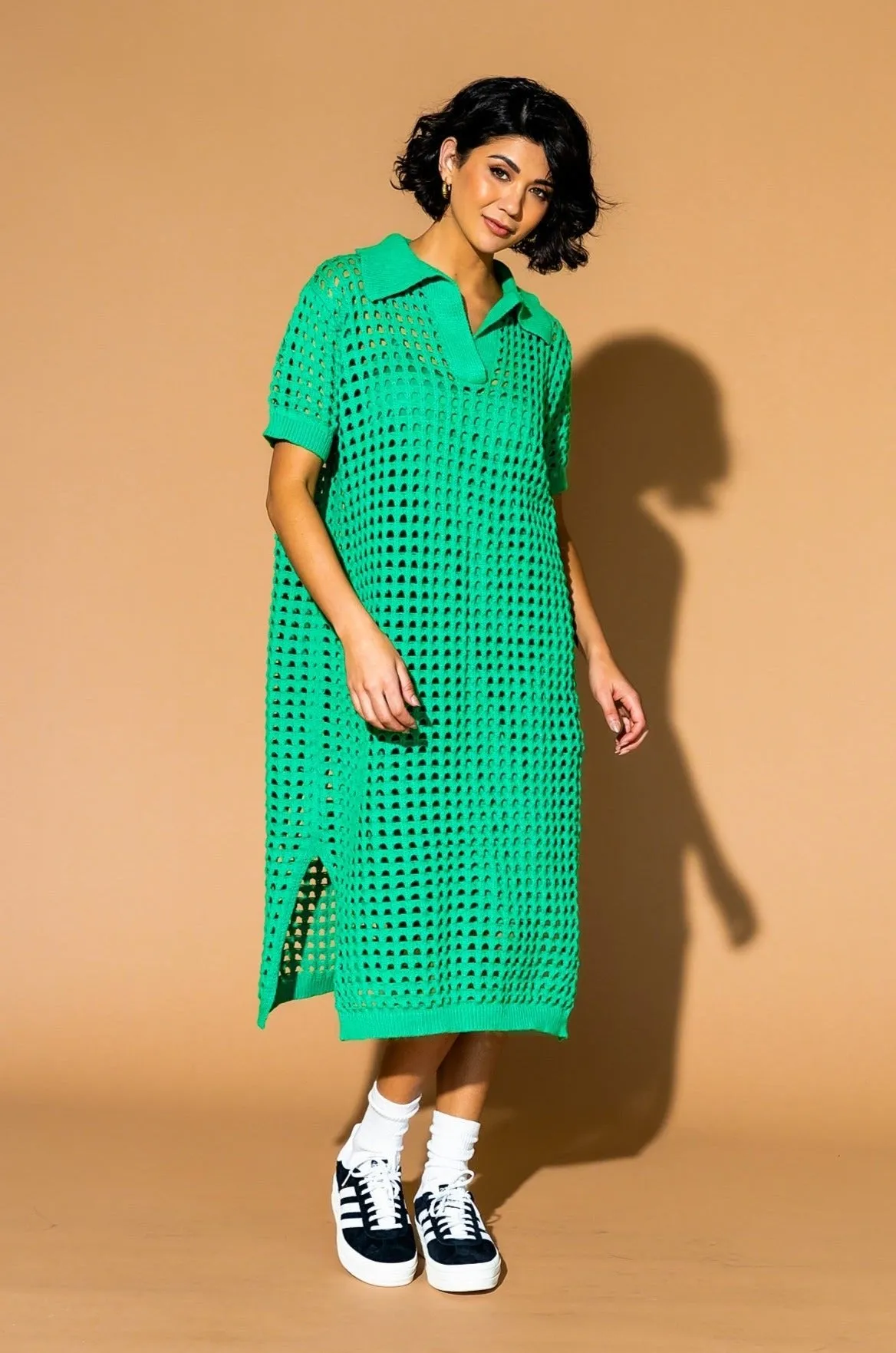 Soul Stuff Knit Dress   Slip in Jade