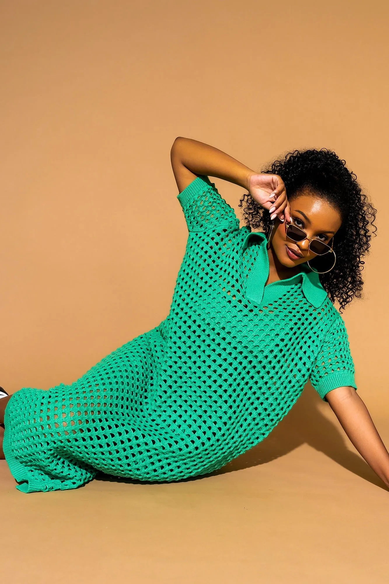 Soul Stuff Knit Dress   Slip in Jade