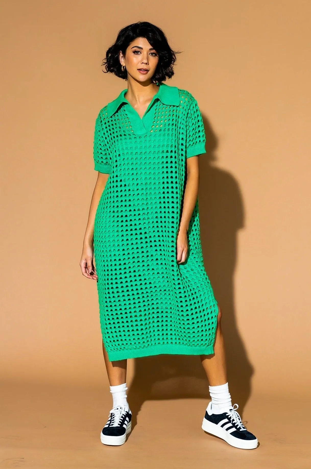 Soul Stuff Knit Dress   Slip in Jade