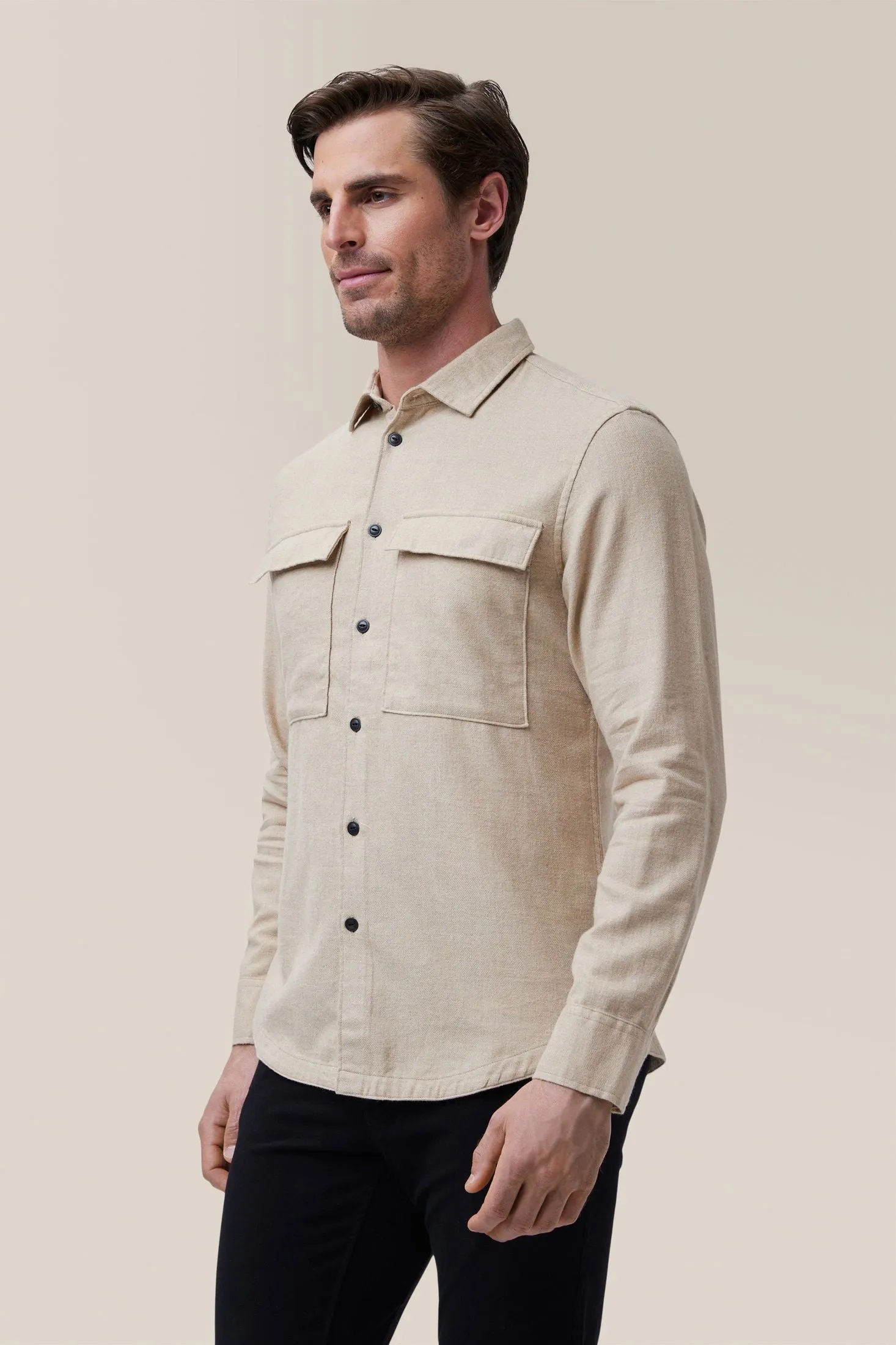 Stadium Shirt Jacket | Brushed Flannel