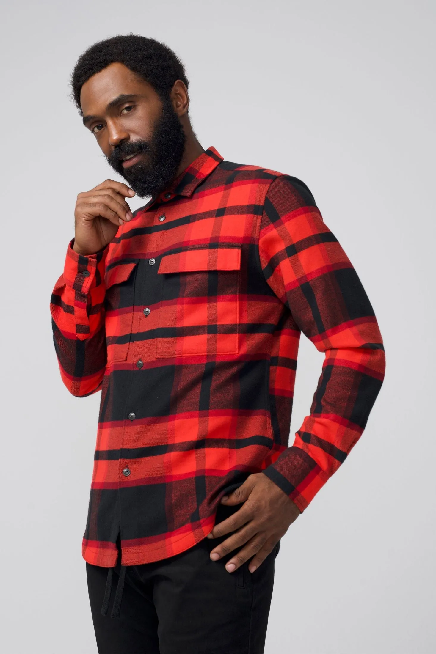 Stadium Shirt Jacket | Brushed Flannel