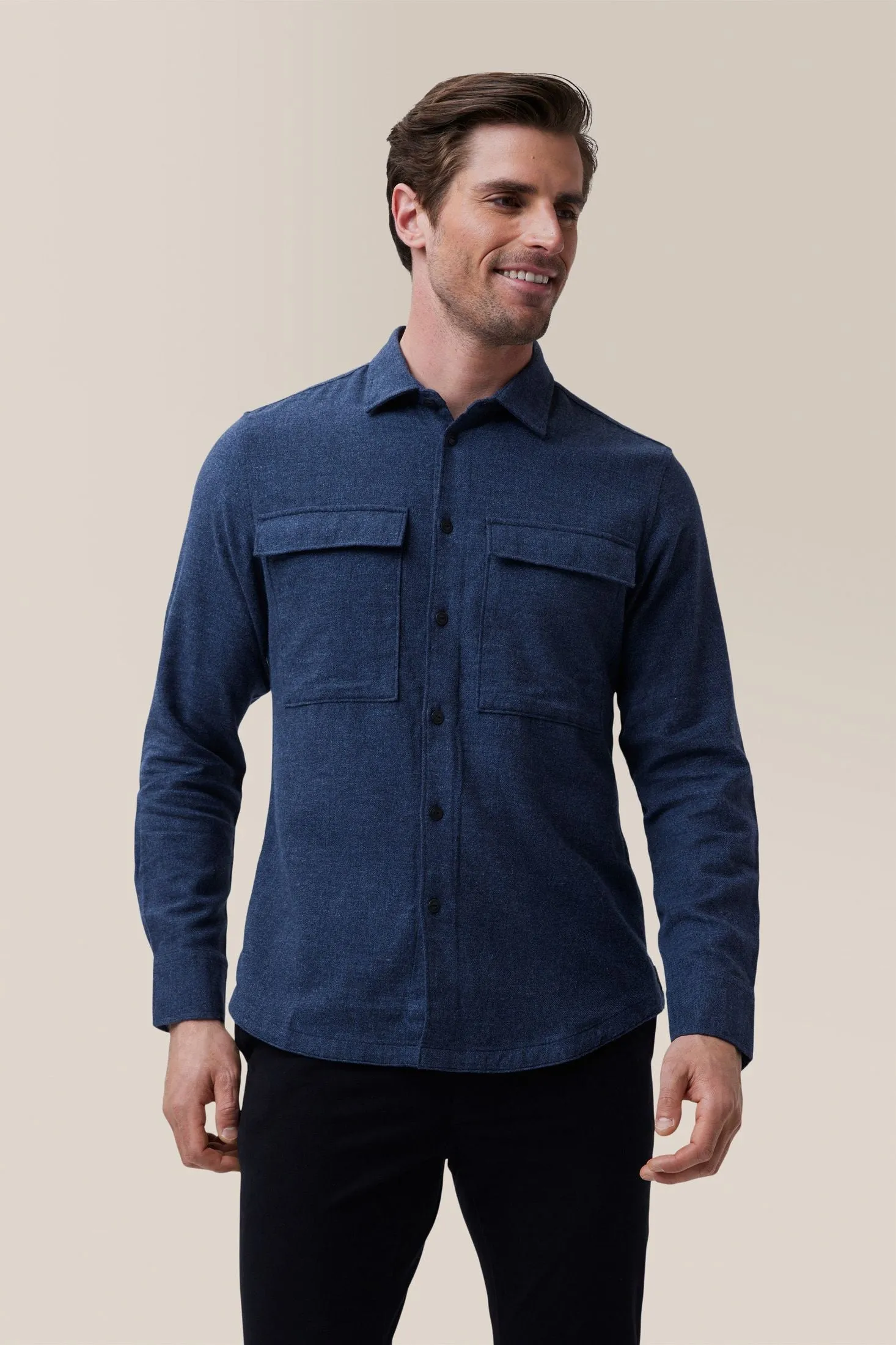Stadium Shirt Jacket | Brushed Flannel