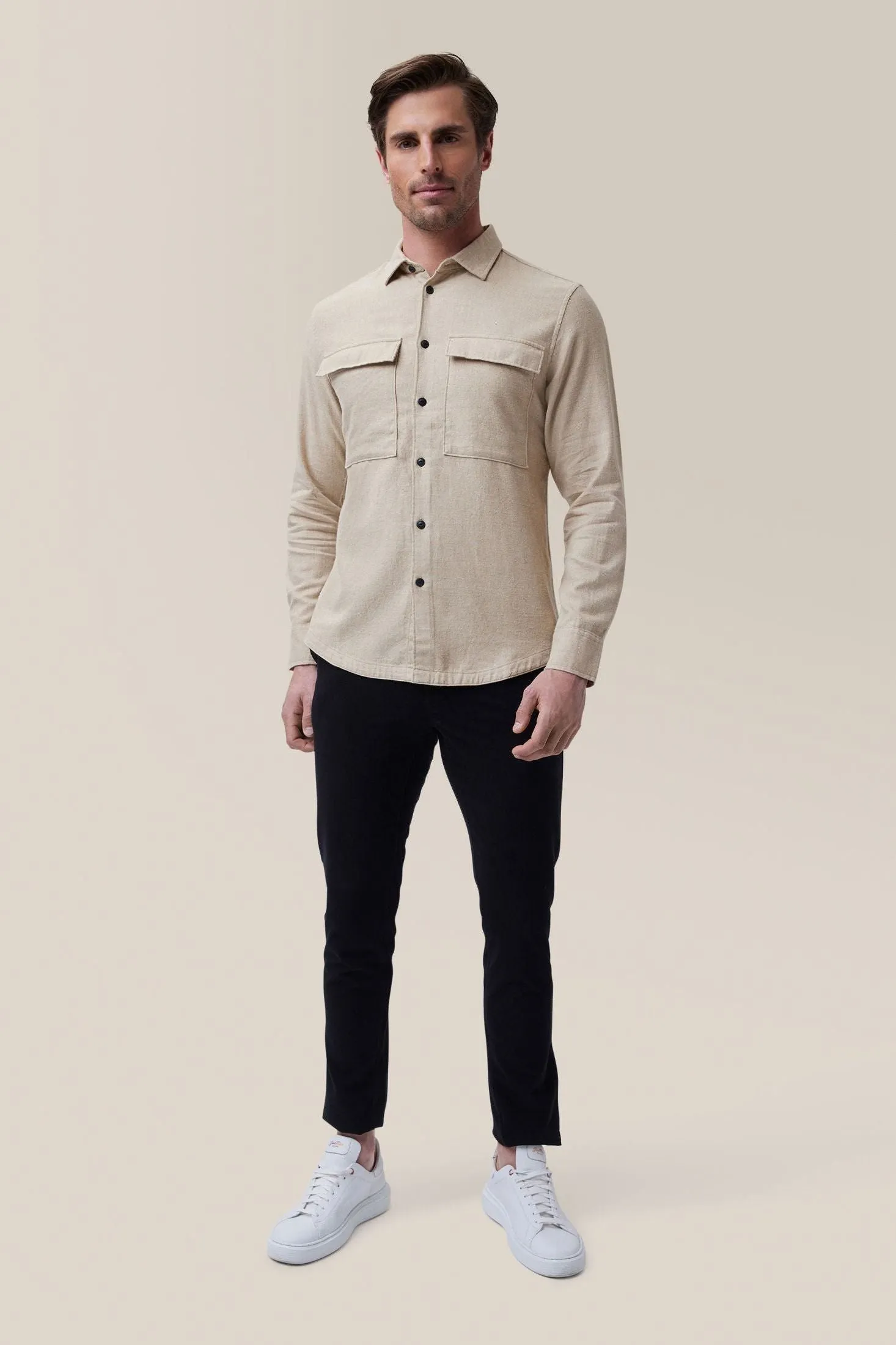 Stadium Shirt Jacket | Brushed Flannel
