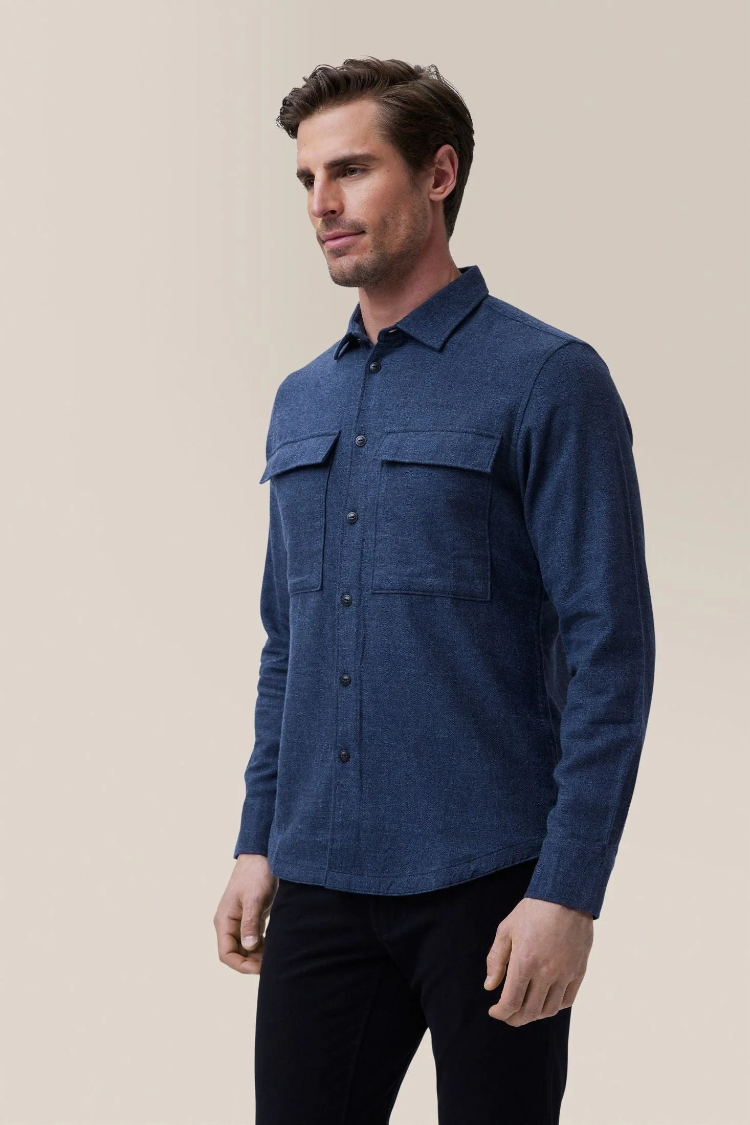 Stadium Shirt Jacket | Brushed Flannel